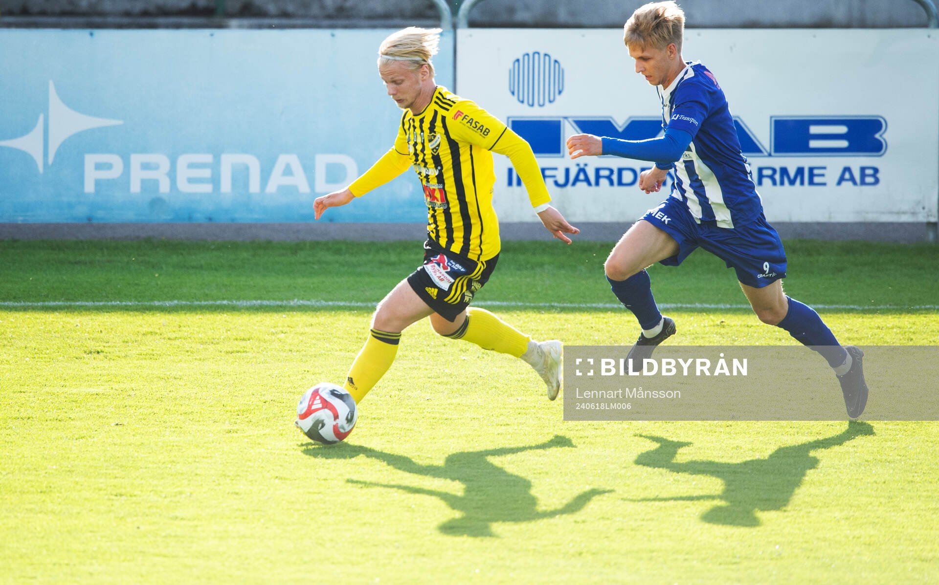 IFK Hässleholms Alvin Holmgren i matchen i div 2 mellan