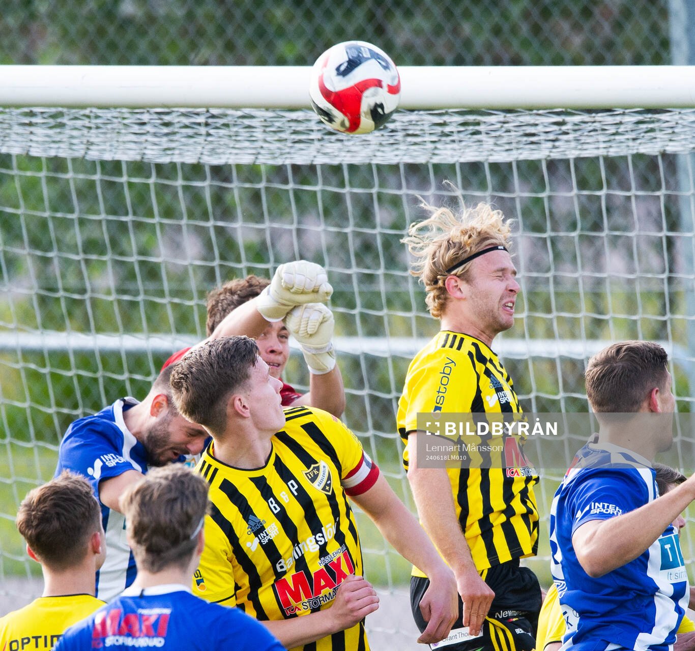 IFK Hässleholms Axel Henriksson, Mirsad Basic och Victor