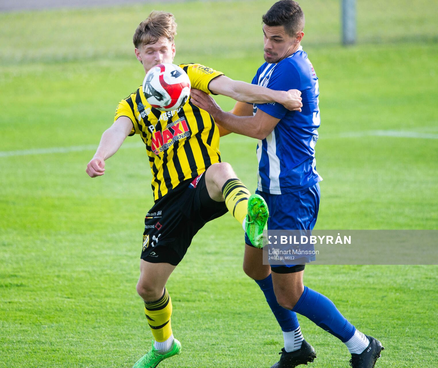 IFK Hässleholms Kasper Månsson i matchen i div 2 mellan