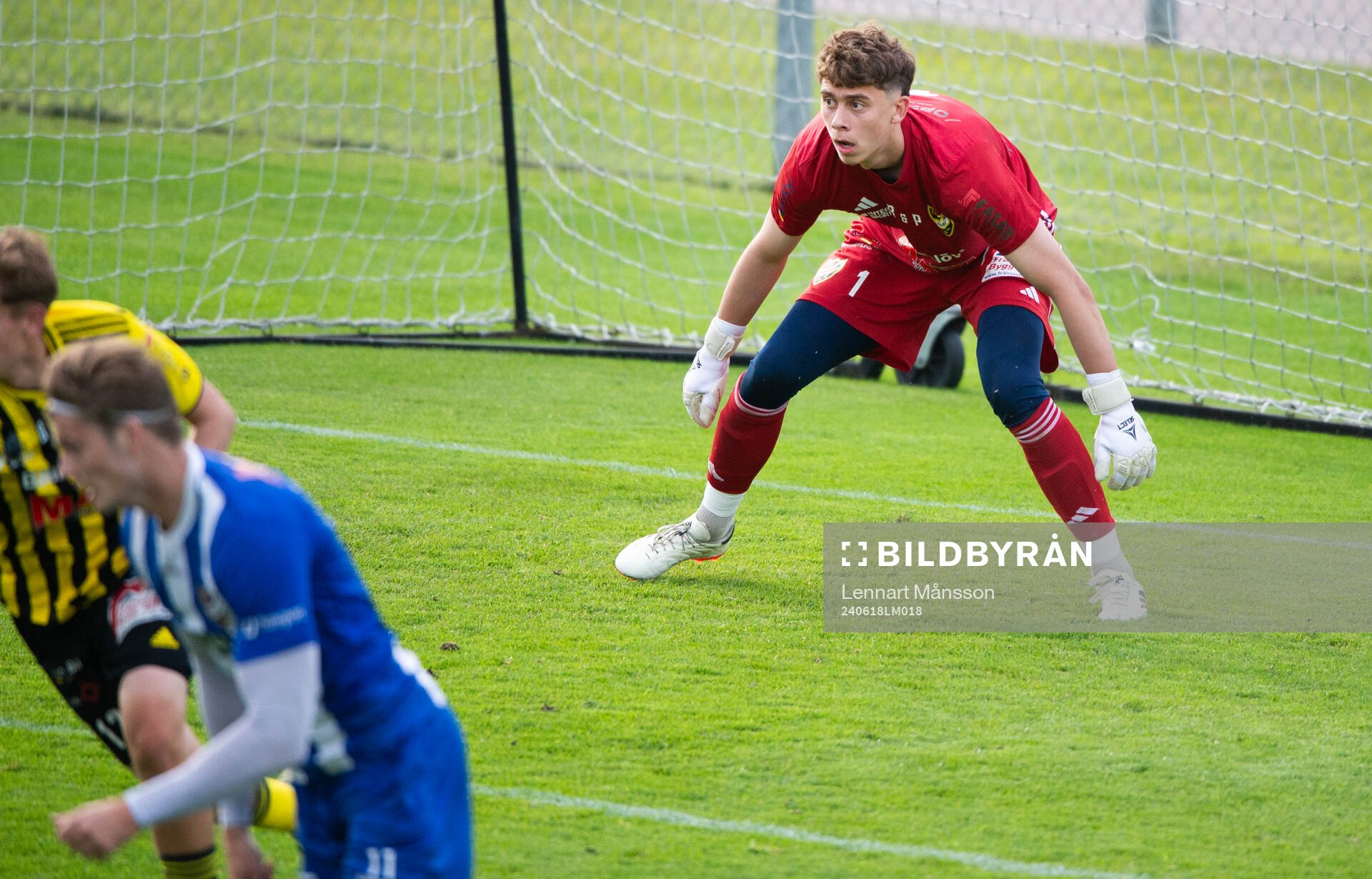 IFK Hässleholms Mirsad Basic i matchen i div 2 mellan IFK