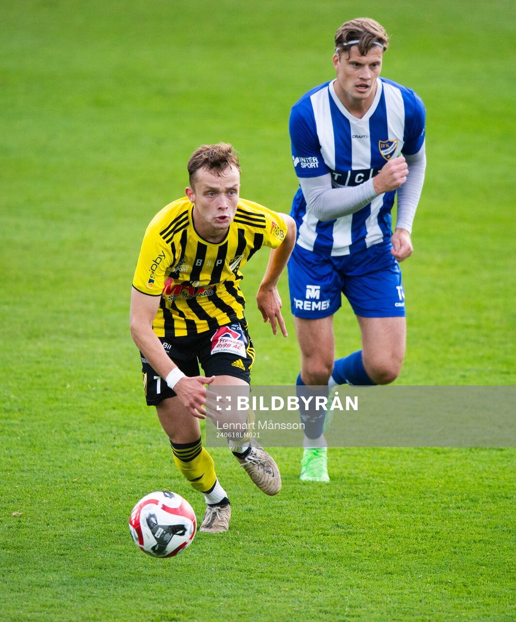 IFK Hässleholms Philip Berndt i matchen i div 2 mellan IFK