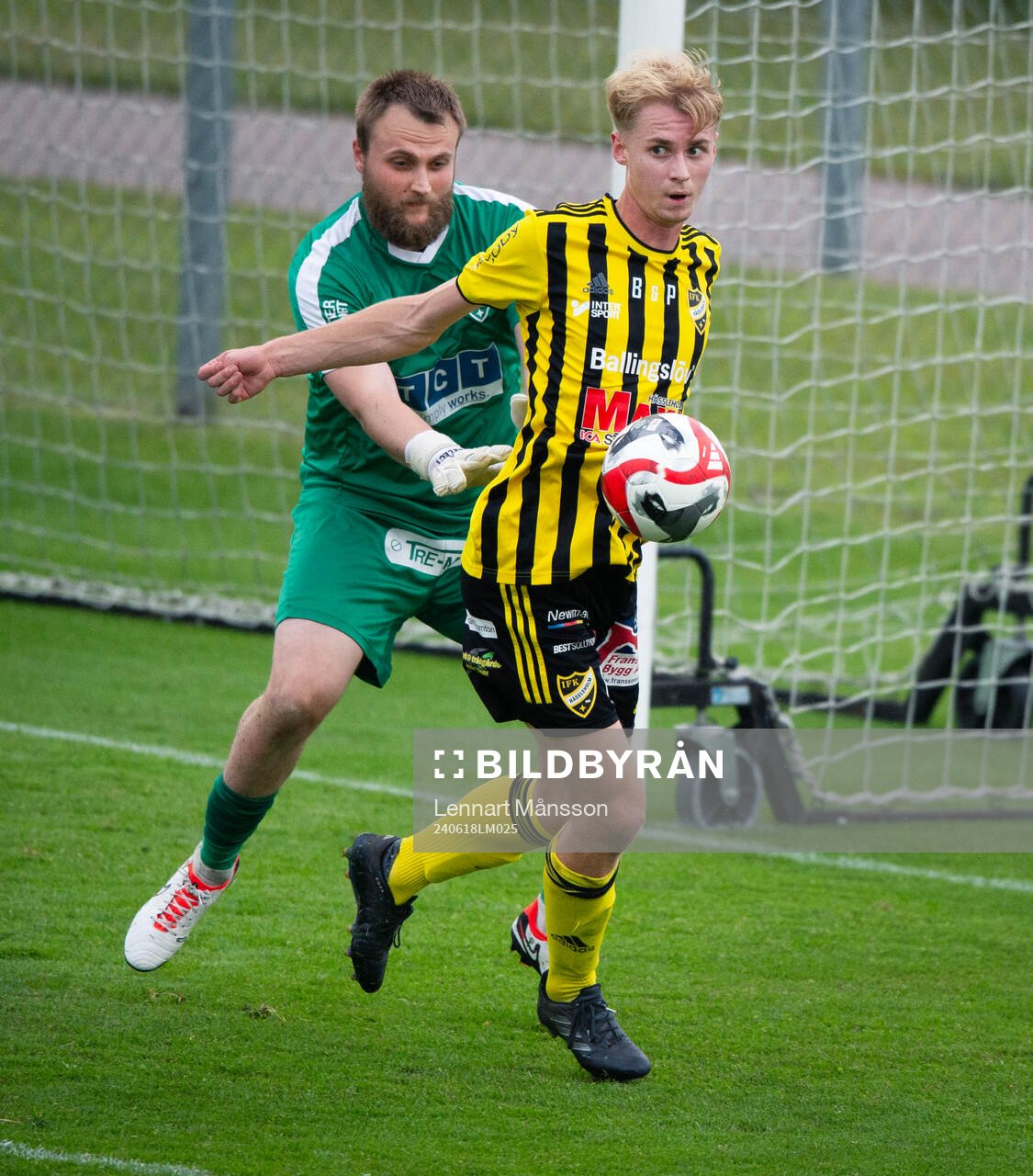 IFK Hässleholms Alexander Hansson i matchen i div 2 mellan