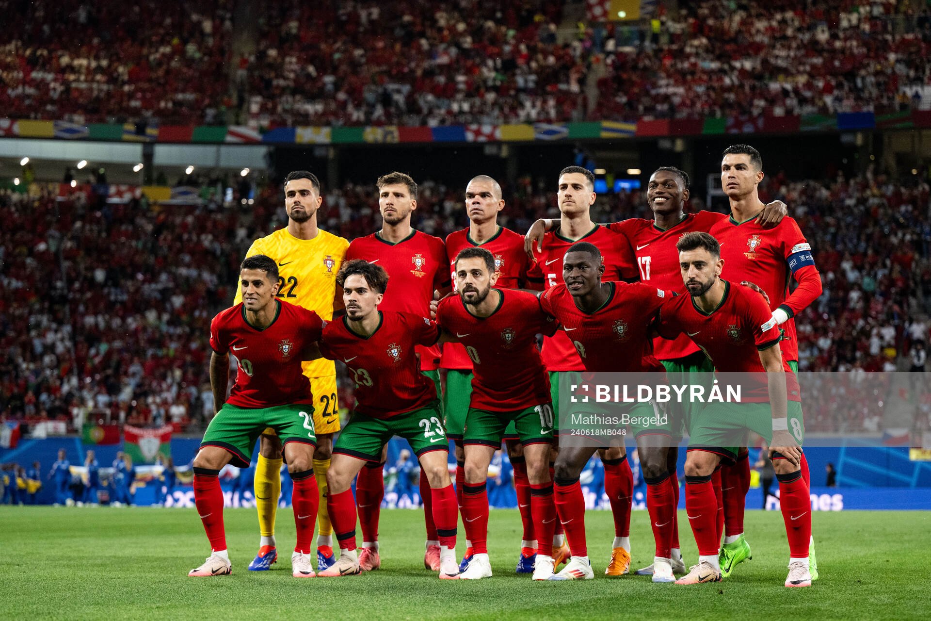 The starting eleven of Portugal