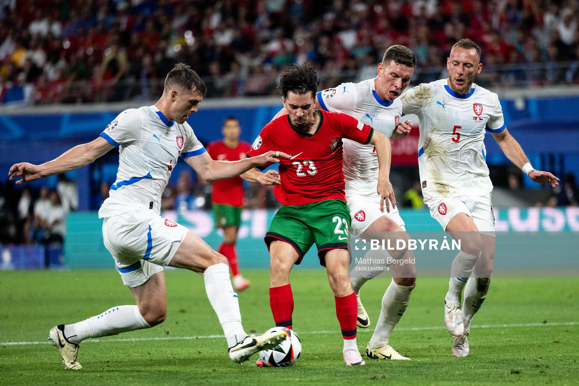Robin Hranac, Lukas Provod and Vladimir Coufal of Czech