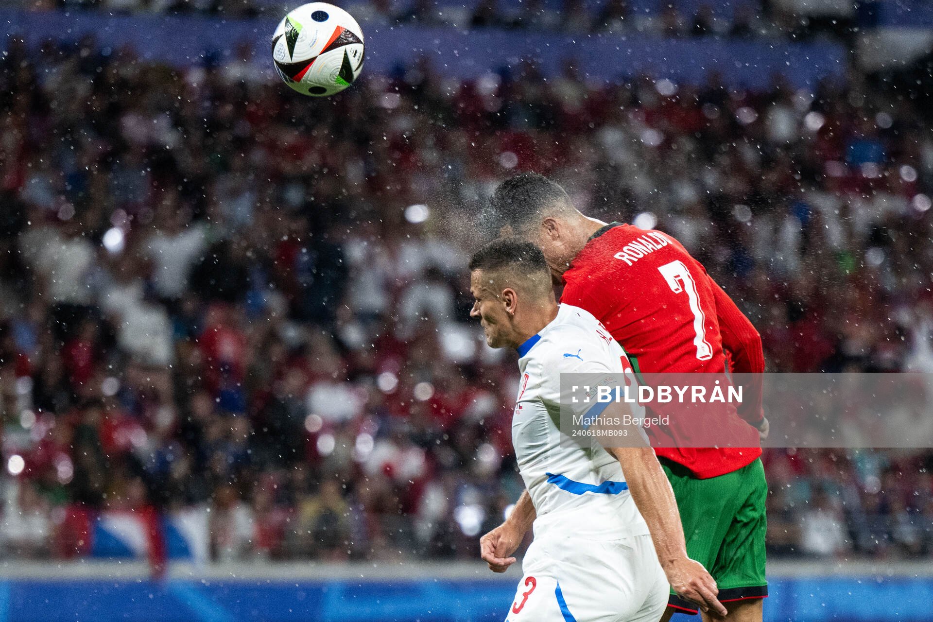 Tomas Holes of Czech Republic and Cristiano Ronaldo of