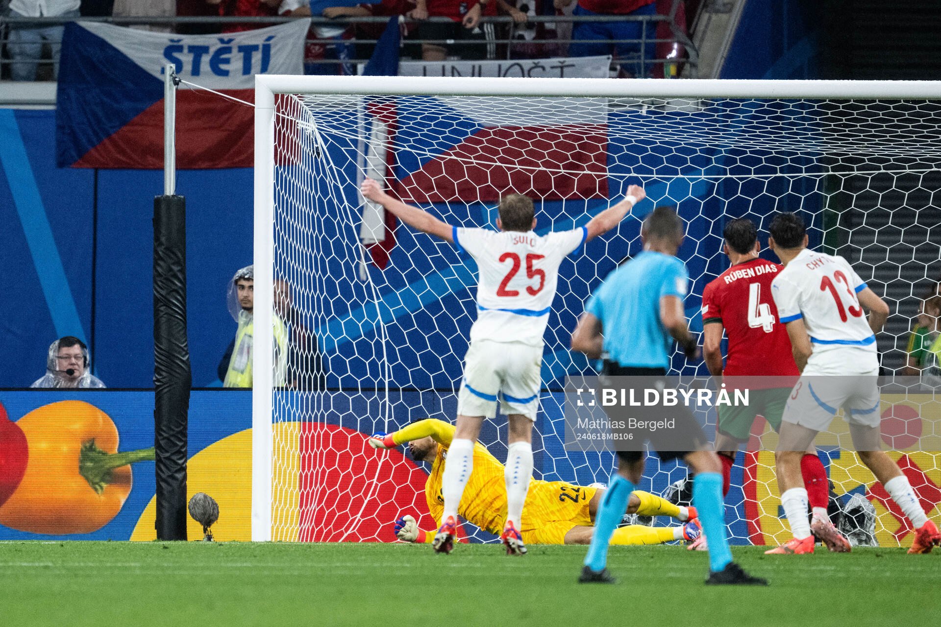 Goalkeeper Diogo Costa of Portugal concedes 0-1