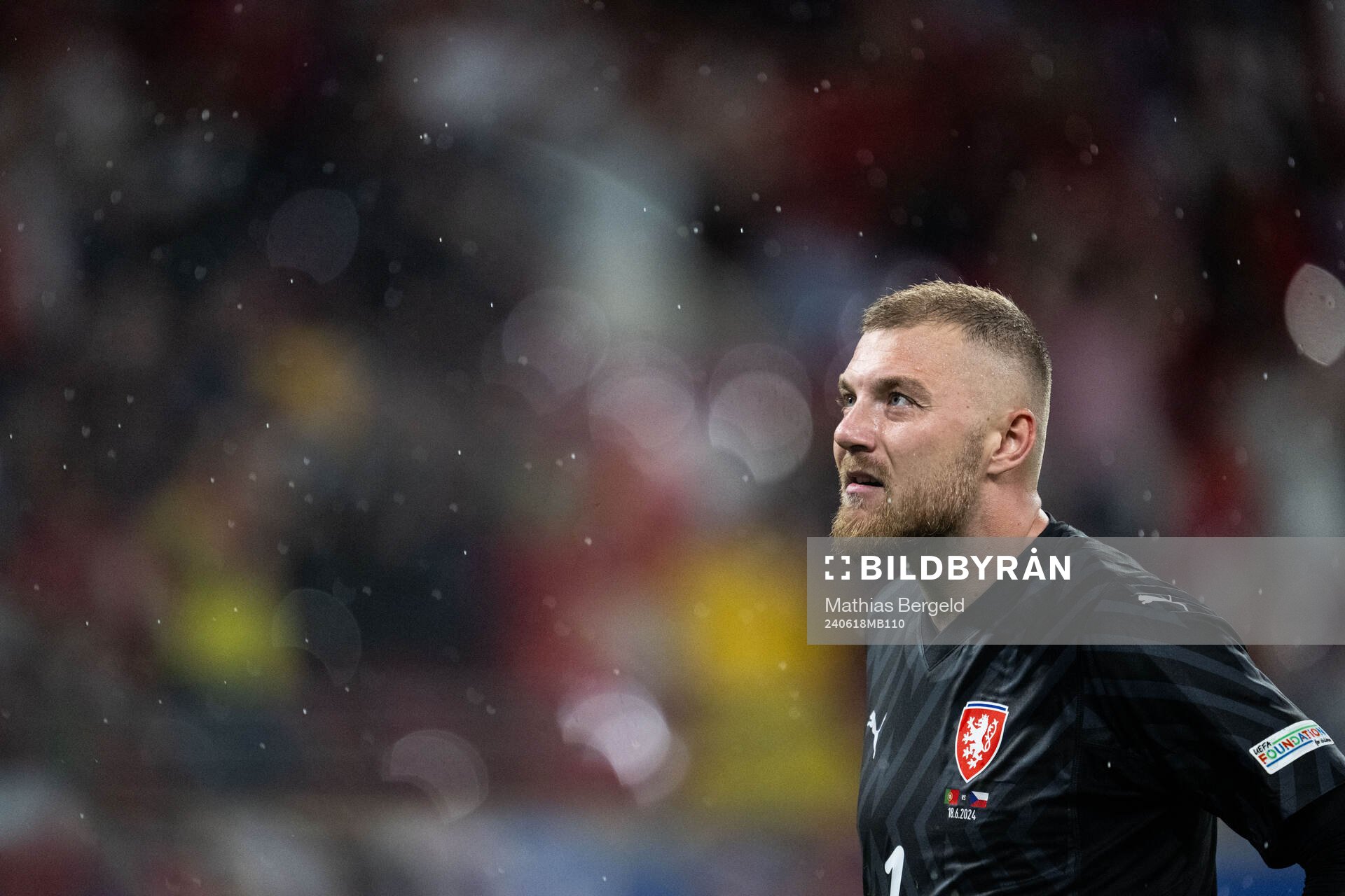 Goalkeeper Jindfich Stanek of Czech Republic looks dejected