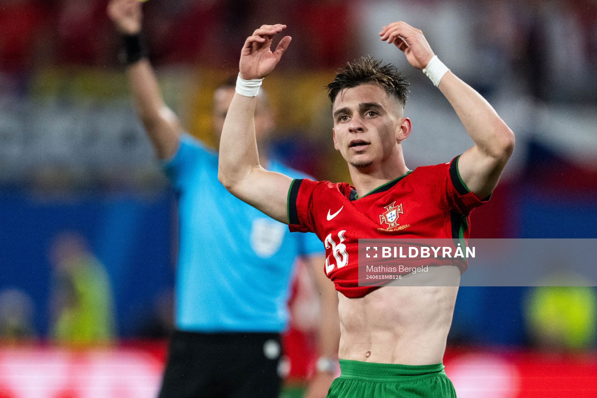 Francisco Conceicao of Portugal celebrates