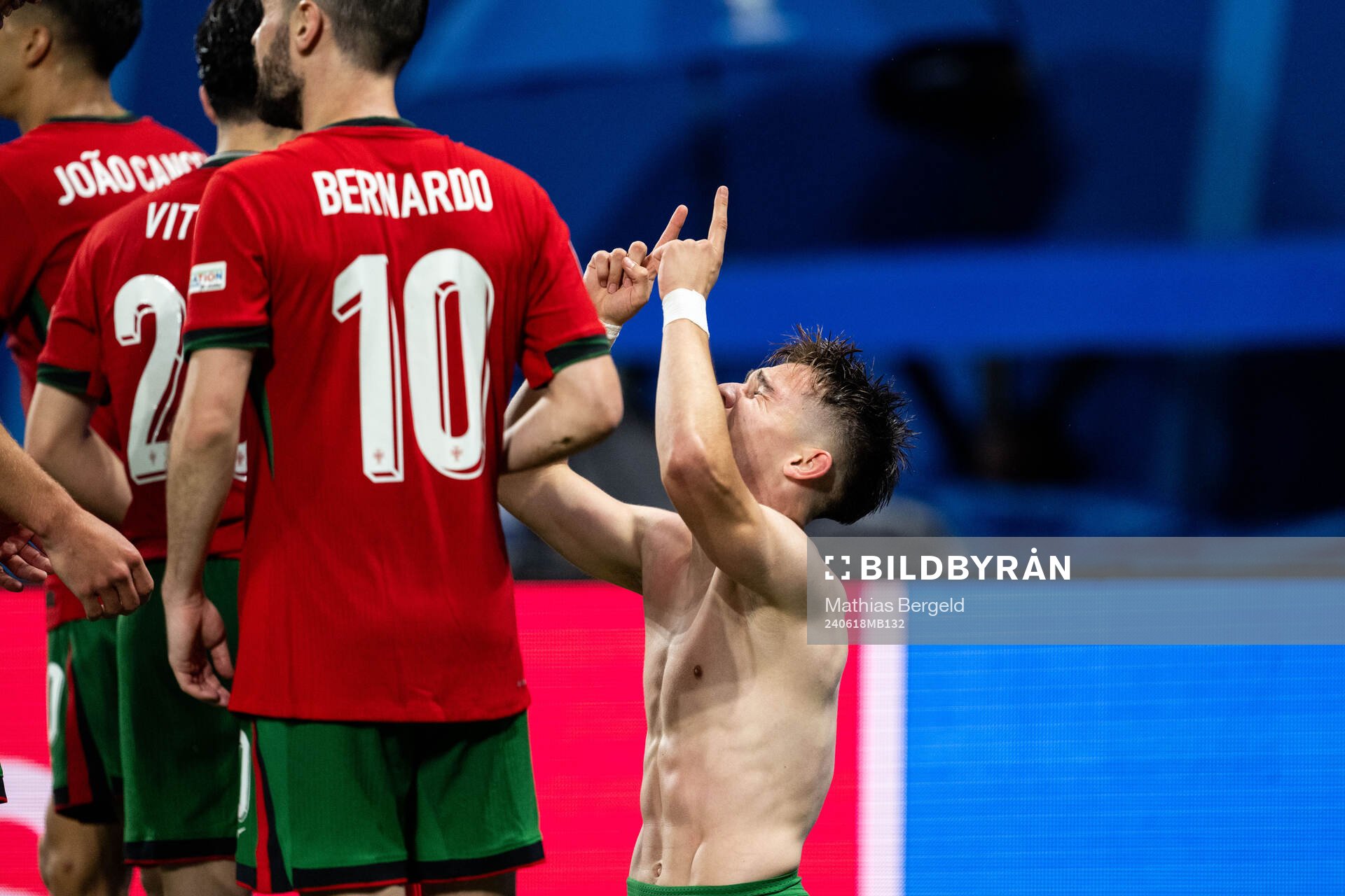 Francisco Conceicao of Portugal celebrates