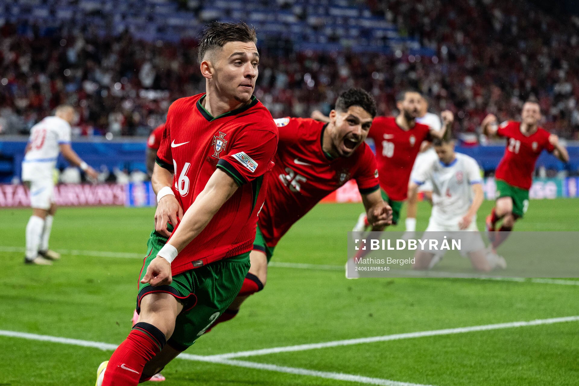Francisco Conceicao of Portugal celebrates