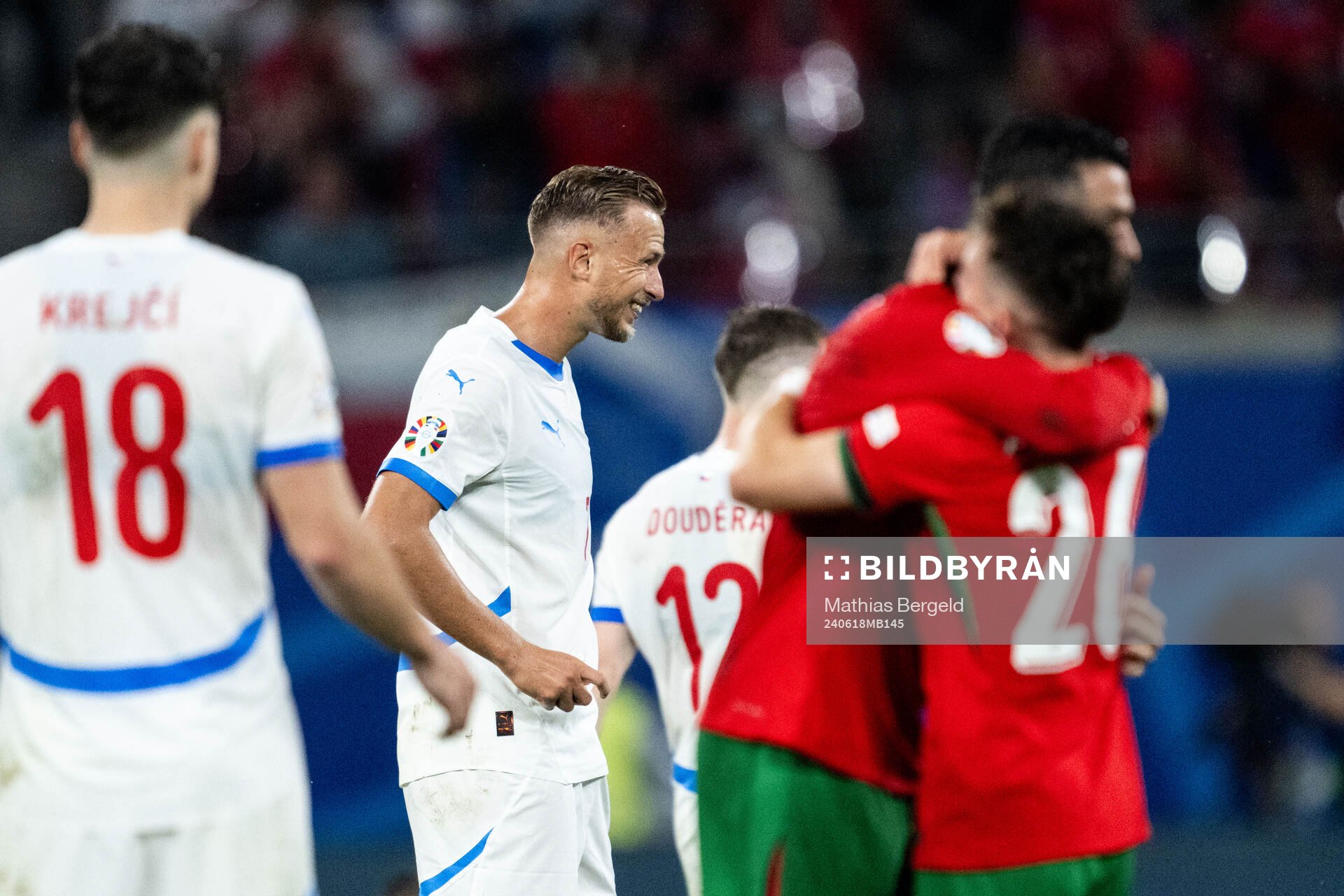 Antonin Barak of Czech Republic looks dejected