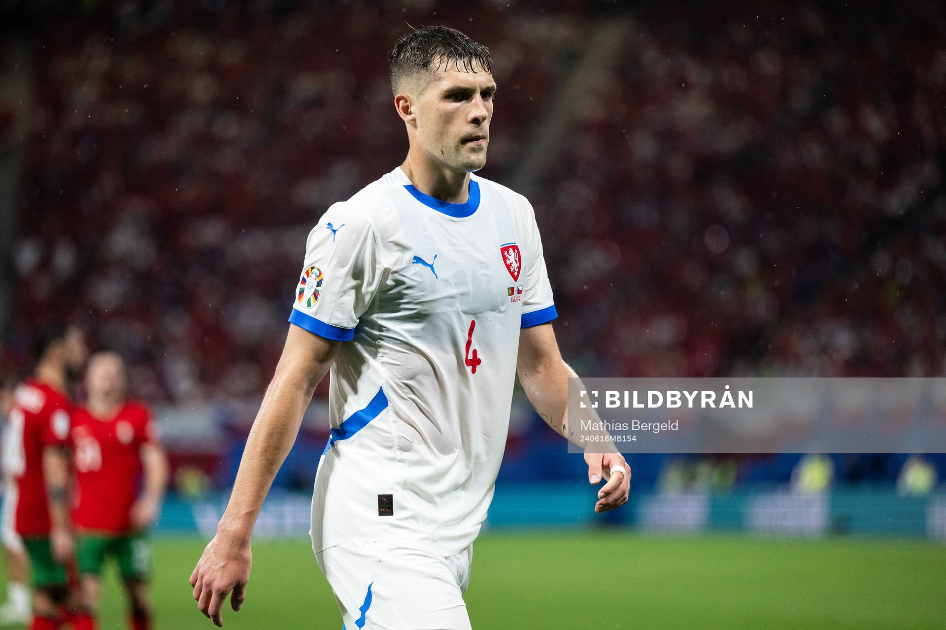 Robin Hranac of Czech Republic looks dejected