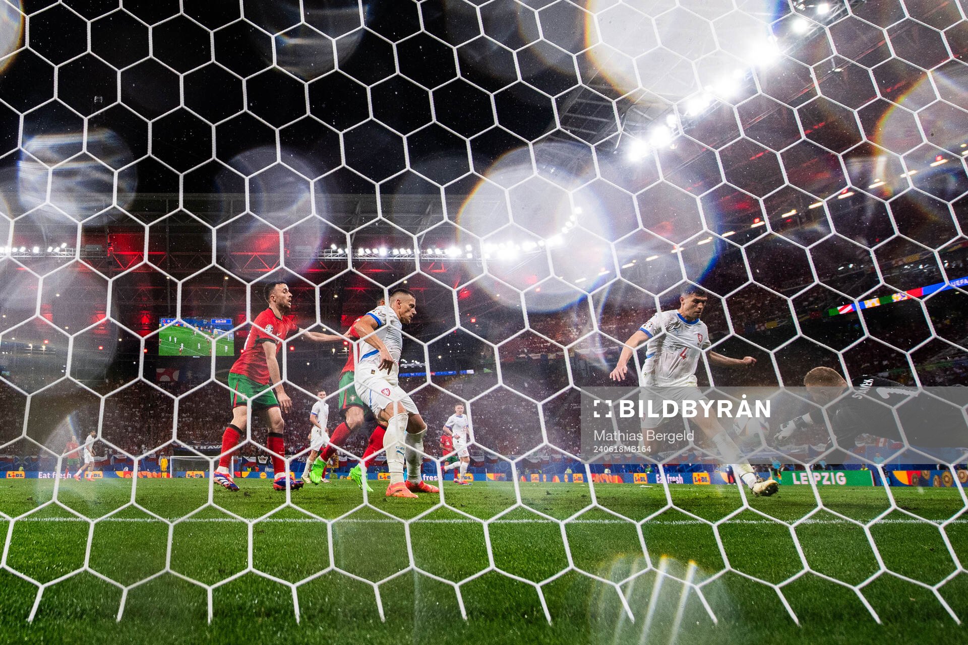 Robin Hranac of Czech Republic scores an own goal 1-1