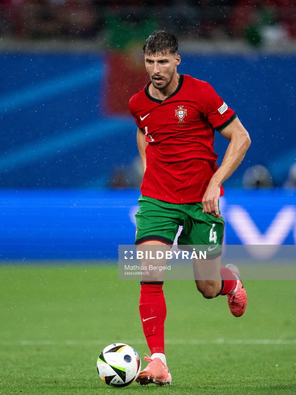 Ruben Dias of Portugal during the UEFA Euro 2024 Football Championship match between Portugal and Czech Republic on June 18, 2024 in Leipzig.
