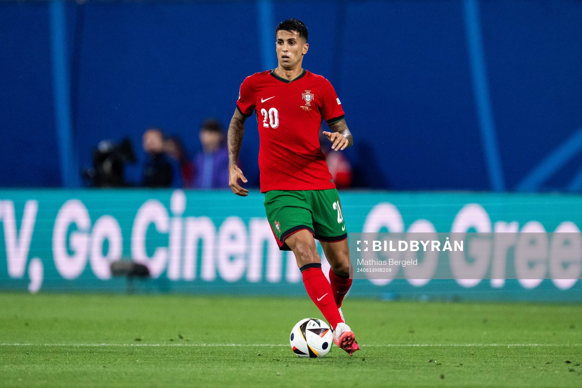 Joao Cancelo of Portugal during the UEFA Euro 2024 Football Championship match between Portugal and Czech Republic on June 18, 2024 in Leipzig.