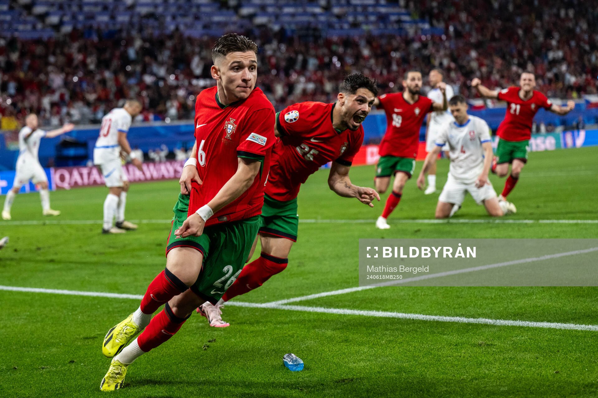 Francisco Conceicao of Portugal celebrates