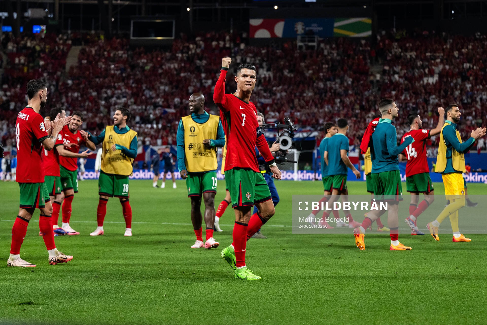 Cristiano Ronaldo  of Portugal celebrates