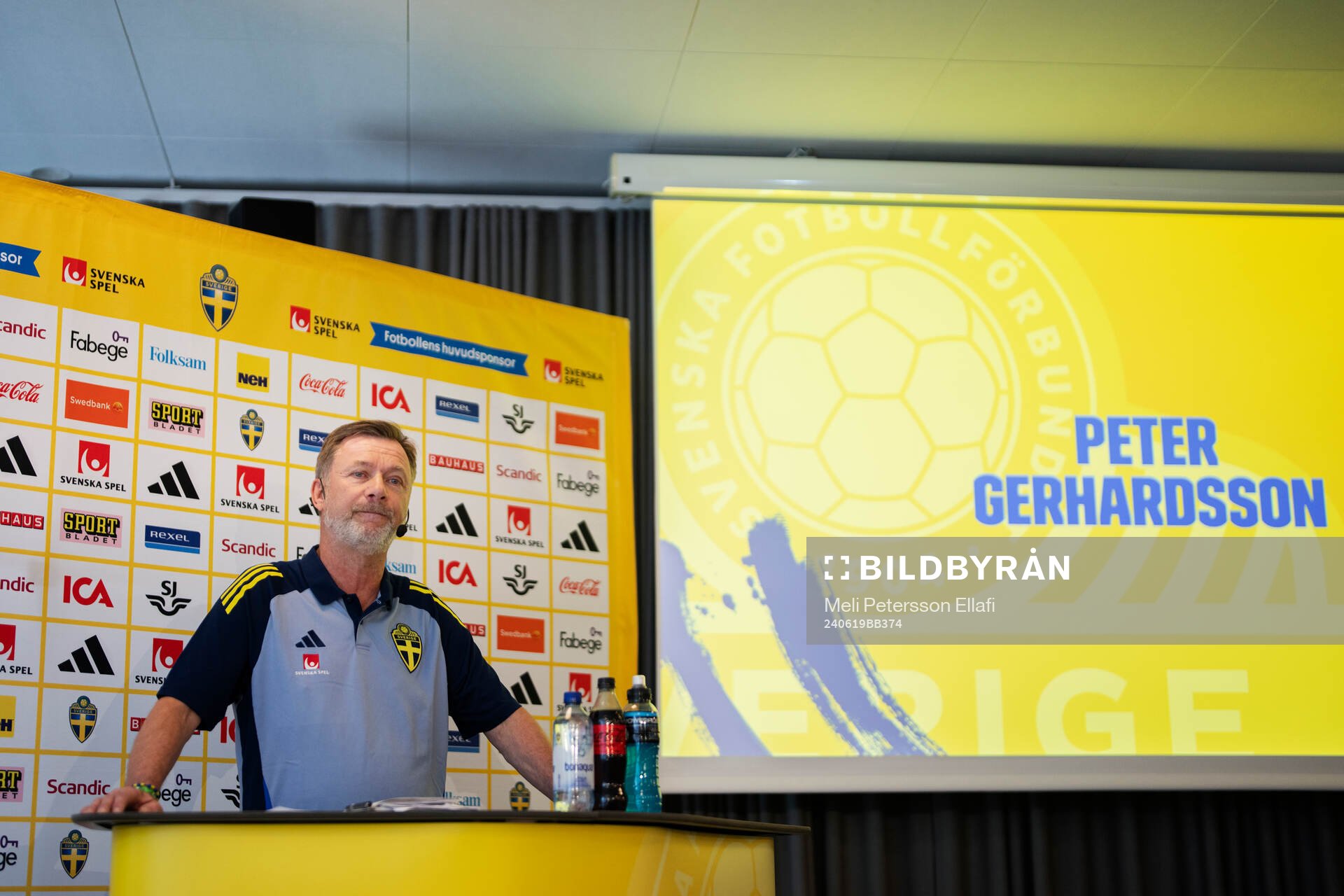 Peter Gerhardsson, head coach of the Swedish women's