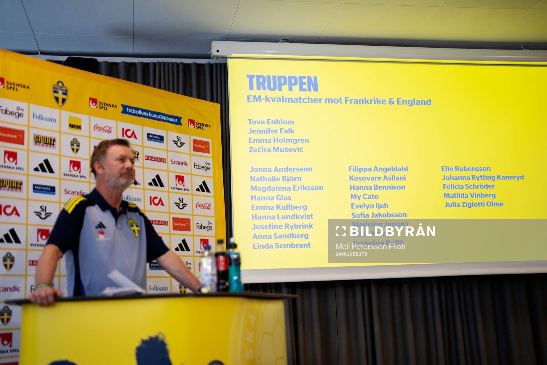 Peter Gerhardsson, head coach of the Swedish women's