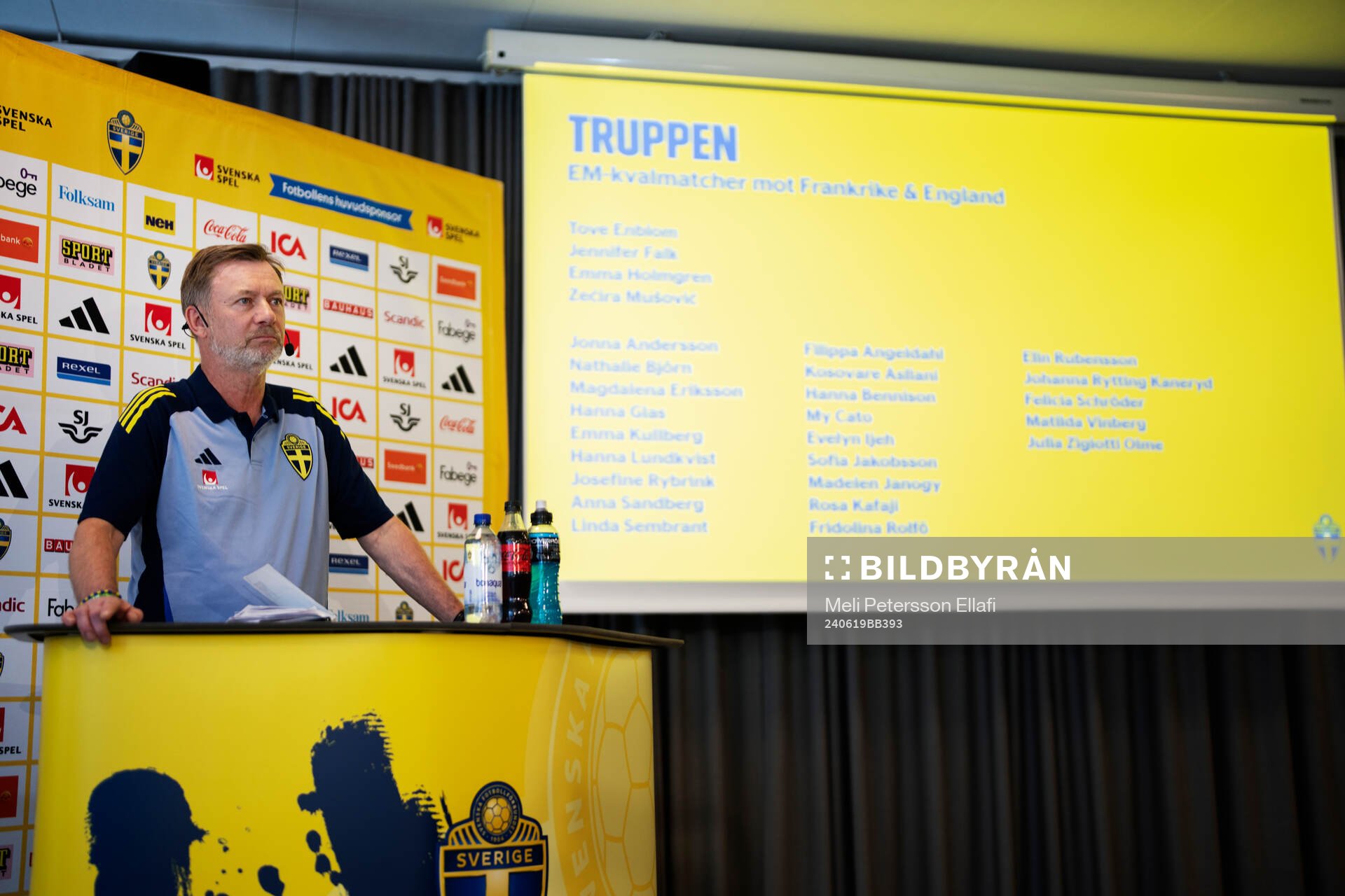 Peter Gerhardsson, head coach of the Swedish women's