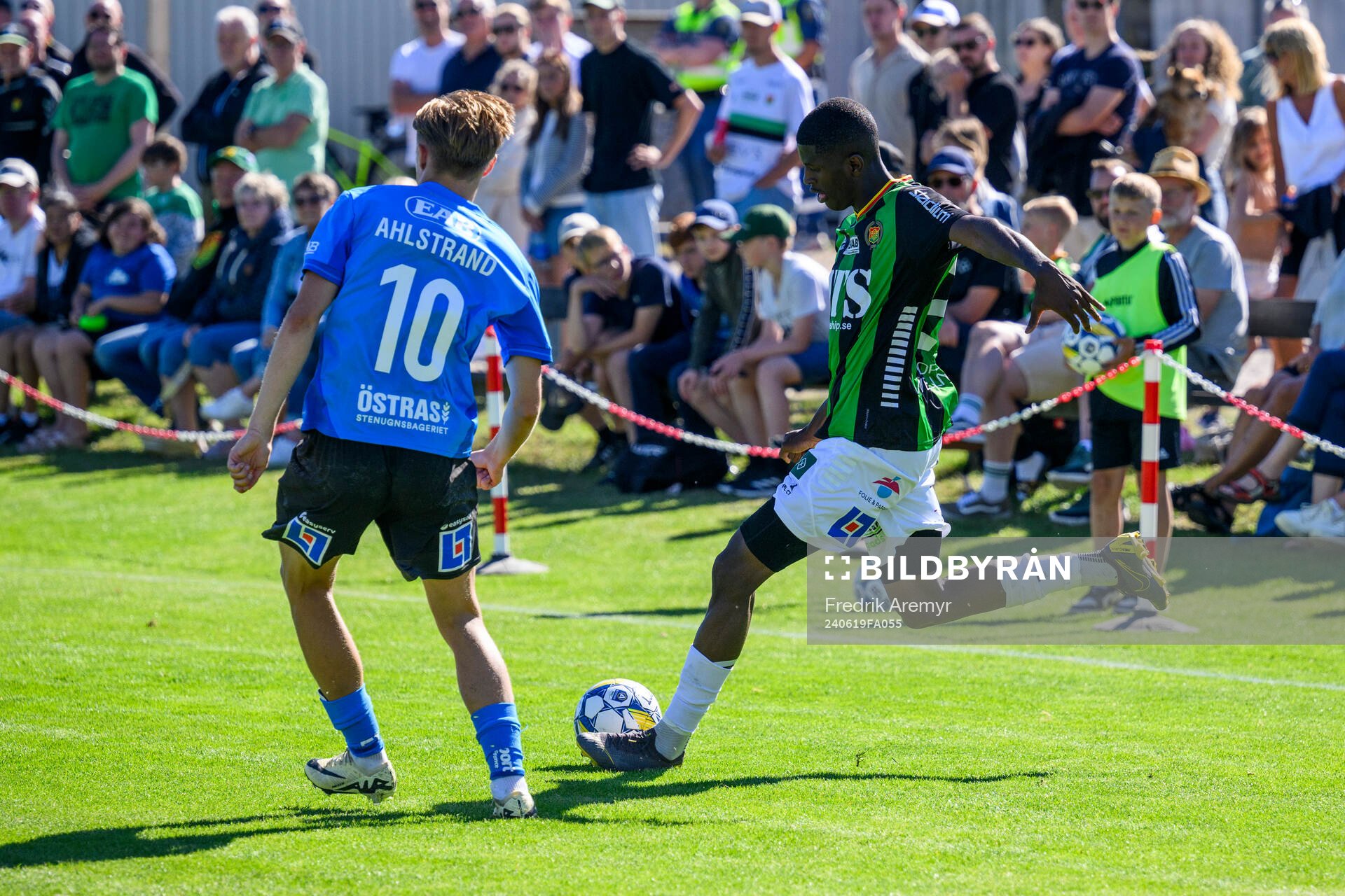 Halmstads Albin Ahlstrand och GAIS Chisomnazu Chika Chidi