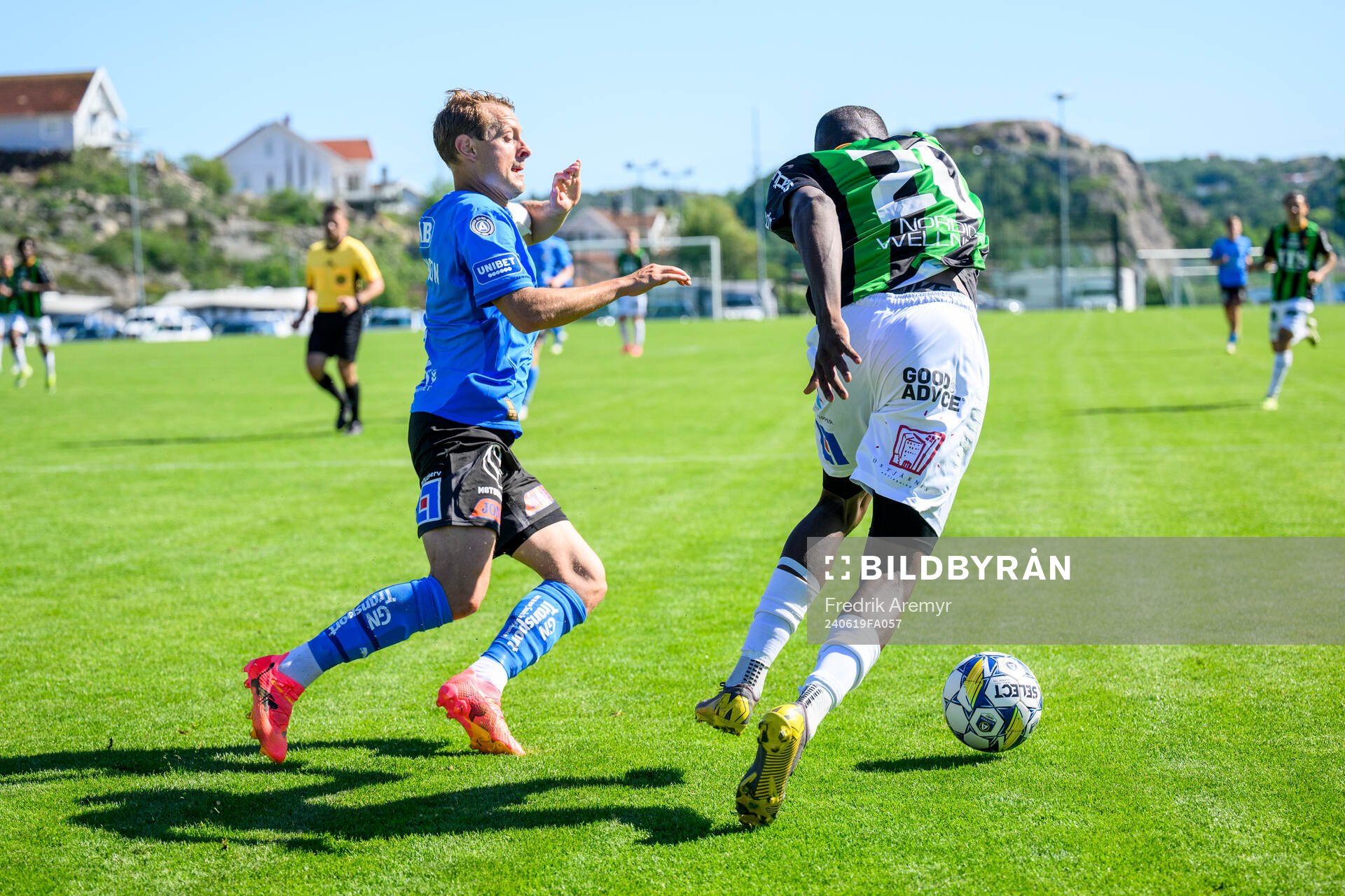 Halmstads Joel Allansson och GAIS Chisomnazu Chika Chidi