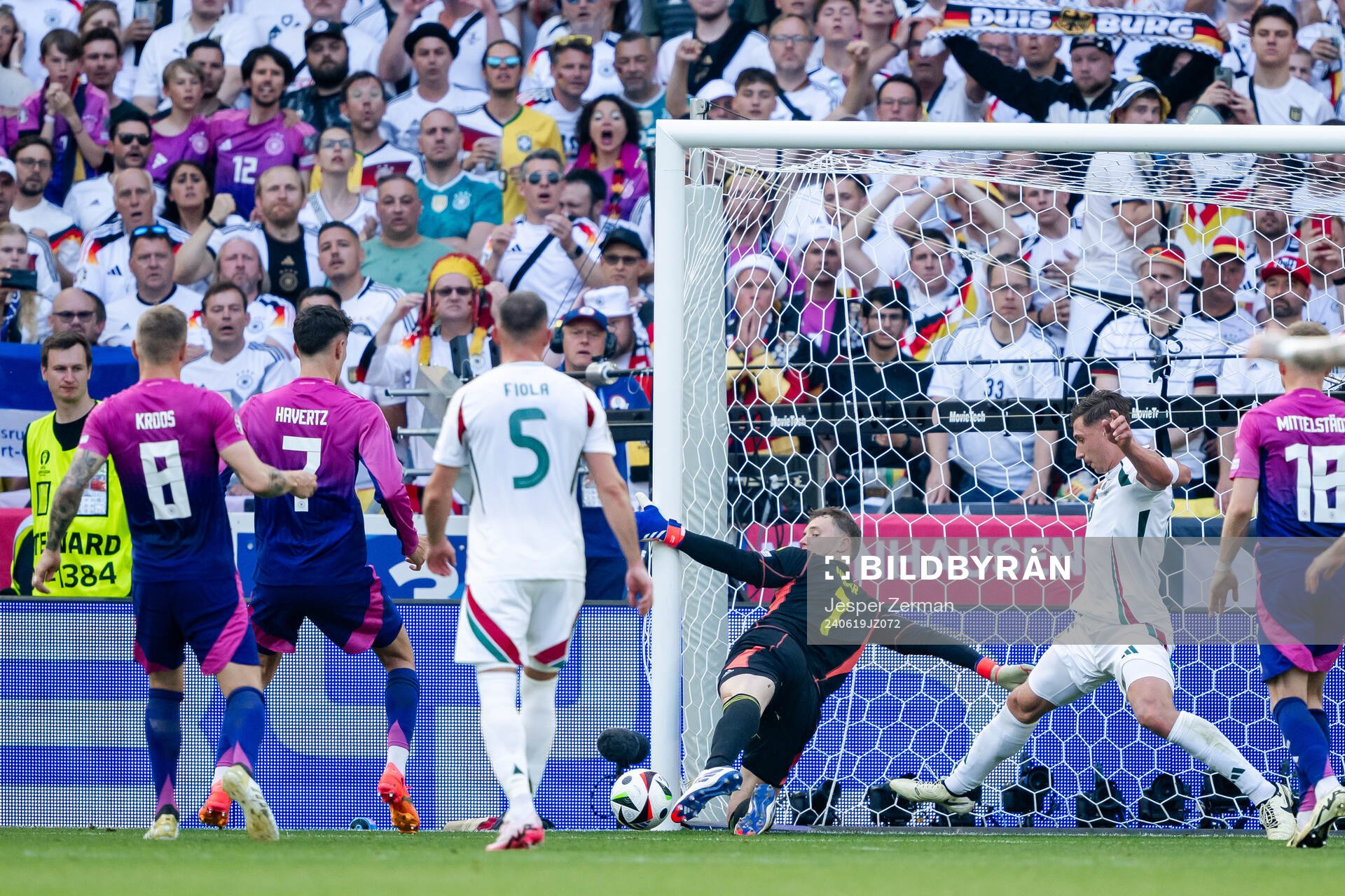 Goalkeeper Manuel Neuer of Germany with a save
