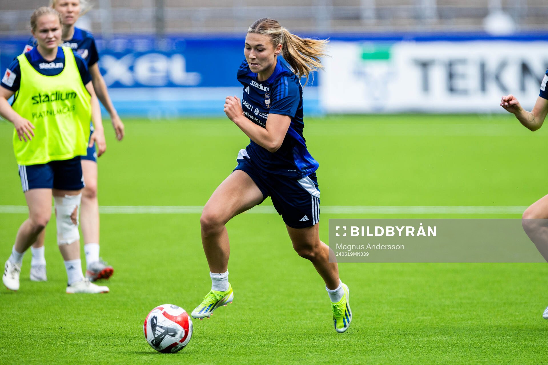 IFK Norrköpings Alexandra Hellekant under en träning med IFK Norrköping den 19 juni 2024 i Norrköping. 