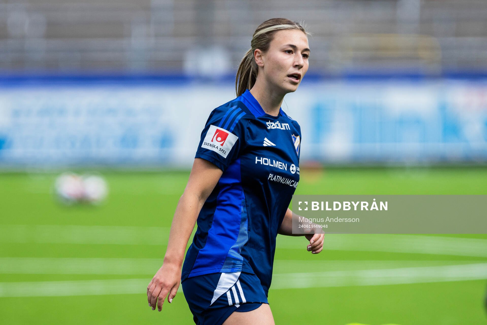 IFK Norrköpings Alexandra Hellekant under en träning med IFK Norrköping den 19 juni 2024 i Norrköping. 