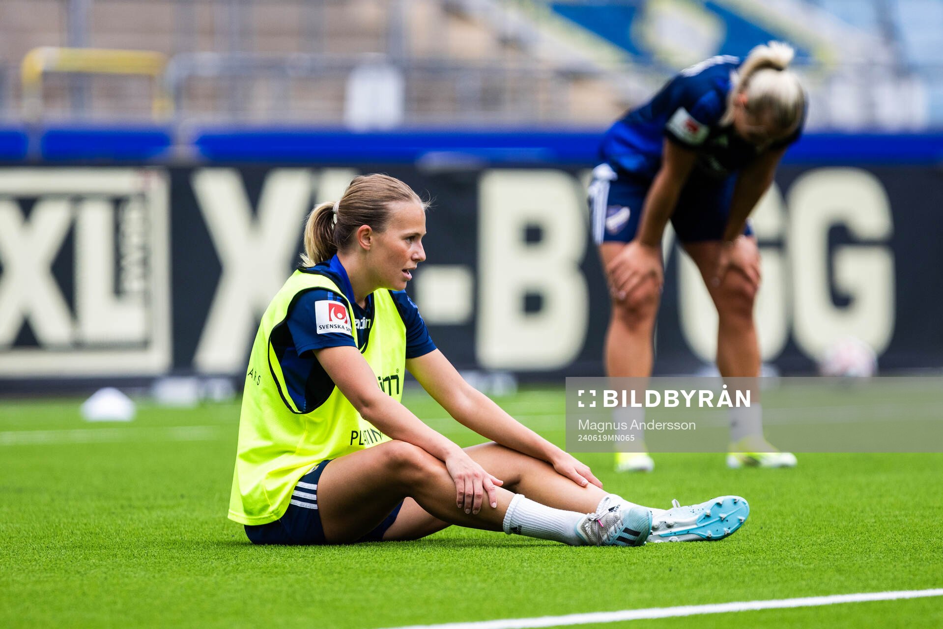 IFK Norrköpings Elsa Burvall under en träning med IFK Norrköping den 19 juni 2024 i Norrköping. 
