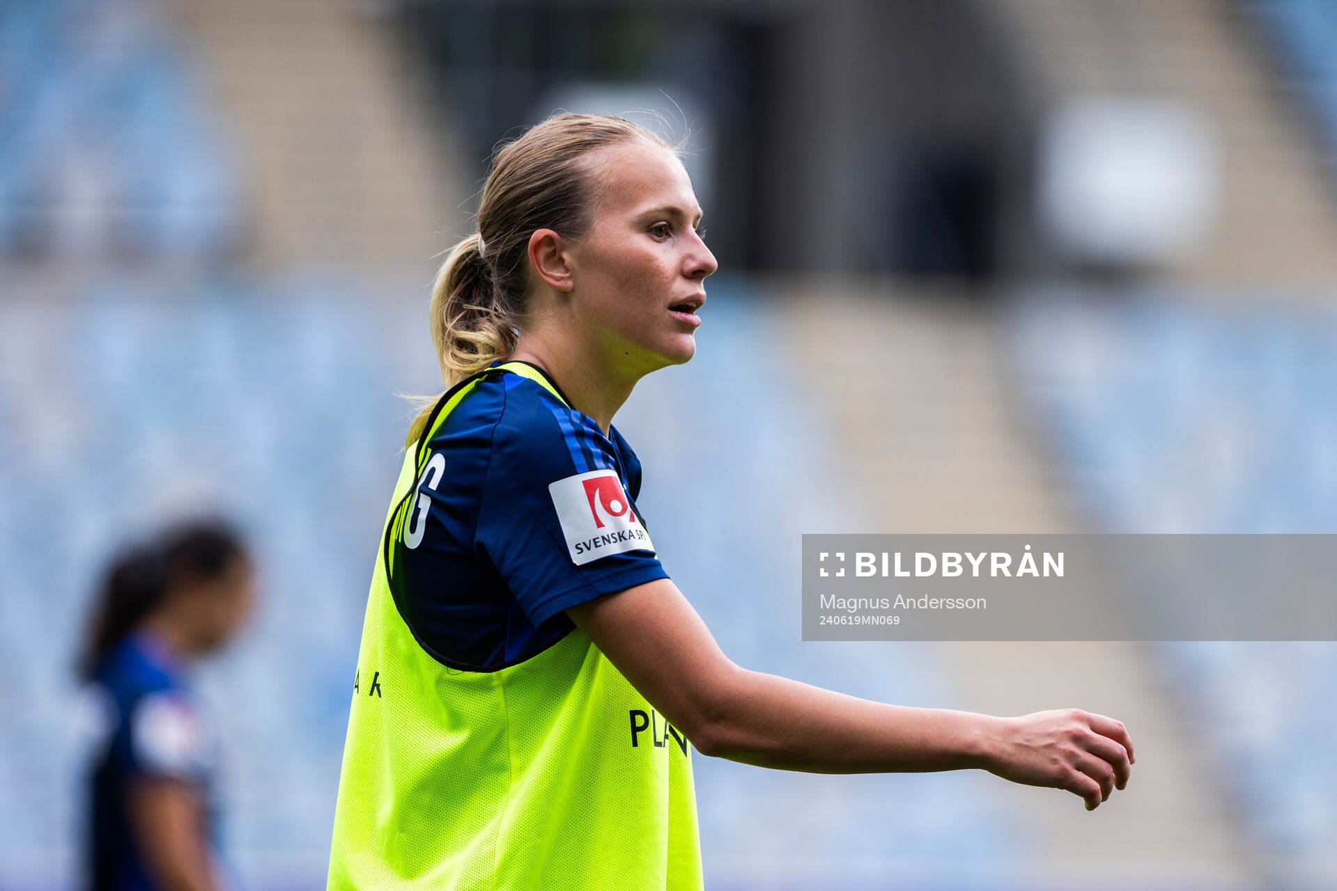 IFK Norrköpings Elsa Burvall under en träning med IFK Norrköping den 19 juni 2024 i Norrköping. 