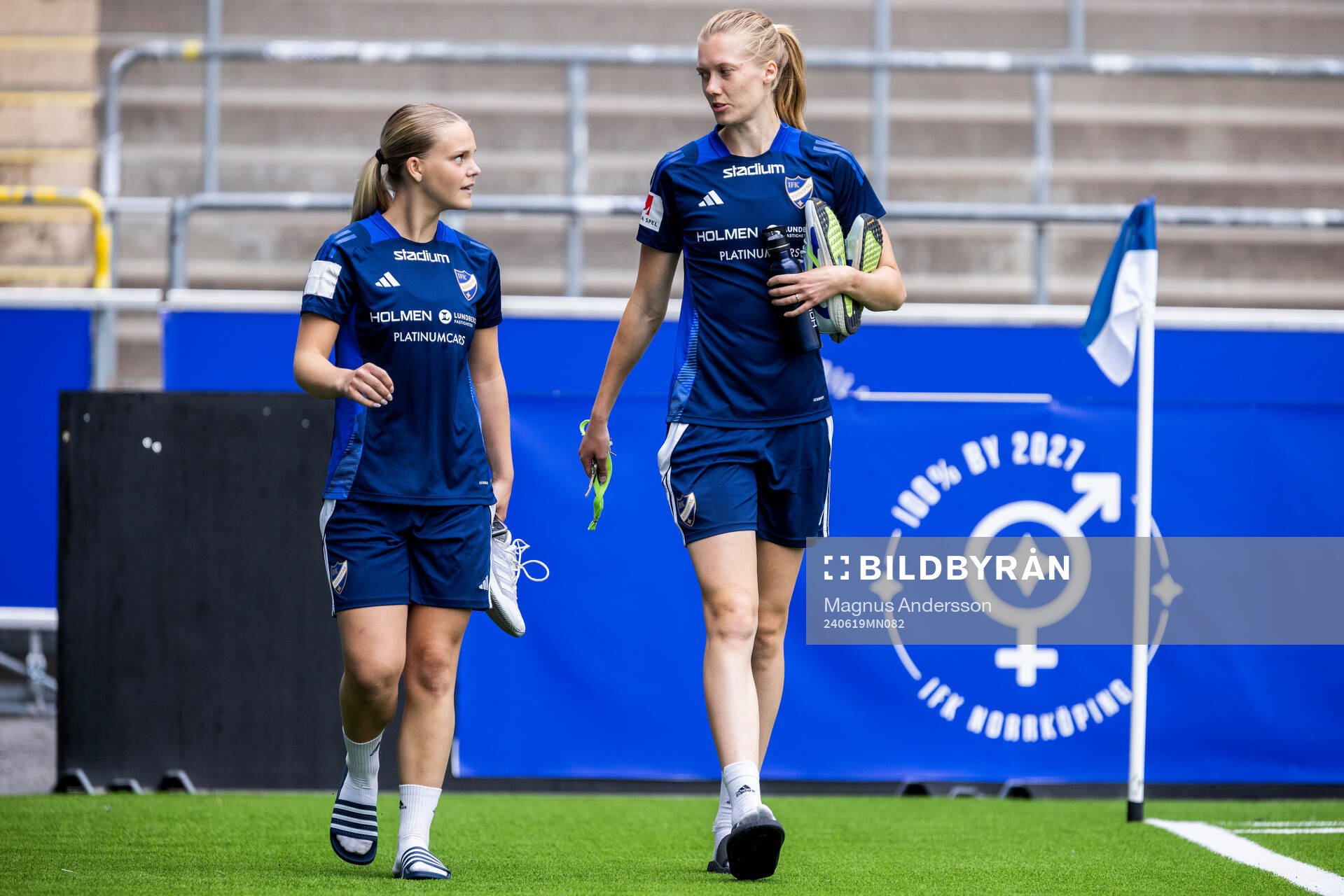 IFK Norrköpings Freja Lindwall och Ebba Handfast