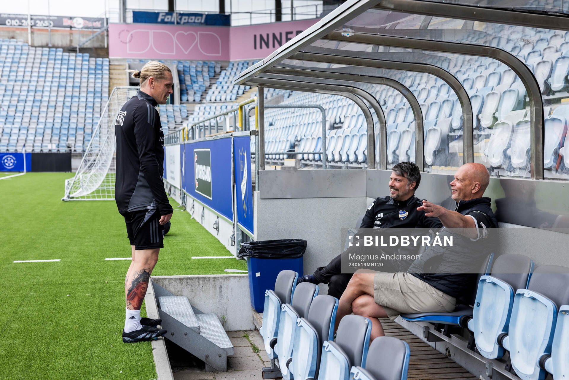 IFK Norrköpings Ari Skúlason, idrottspsykolog Daniel