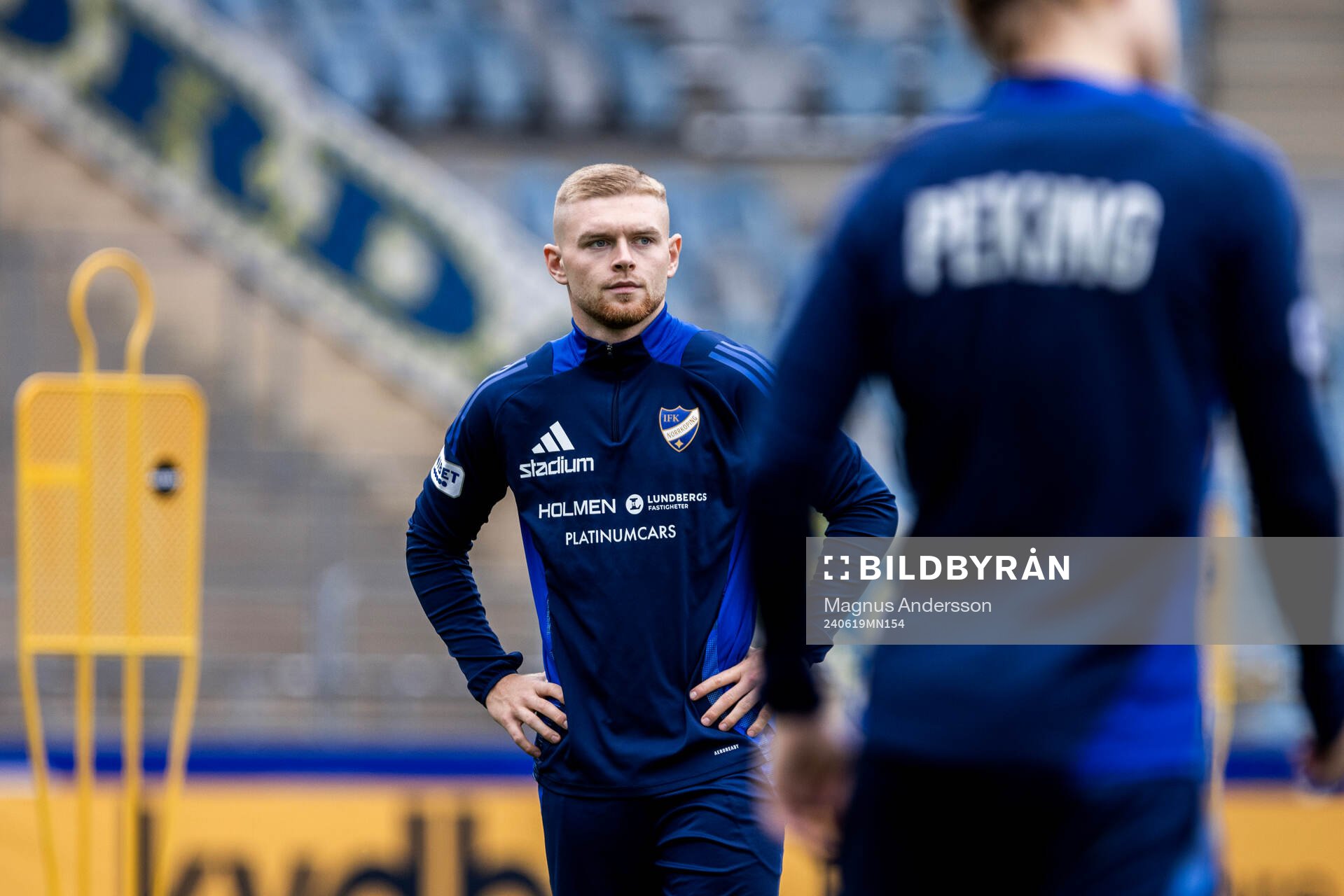 IFK Norrköpings Dino Salihovic under en träning med IFK Norrköping den 19 juni 2024 i Norrköping. 
