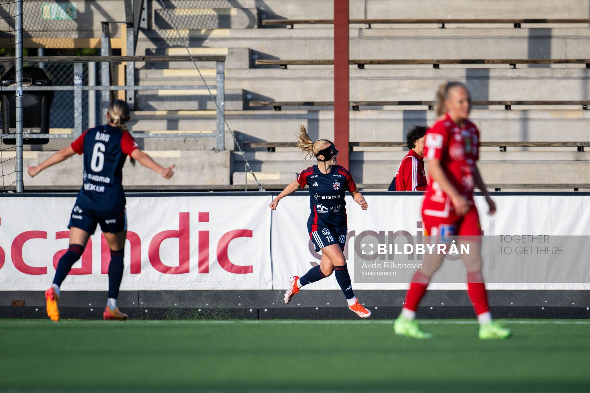 FC Rosengårds Sofie Bruun Bredgaard jublar
