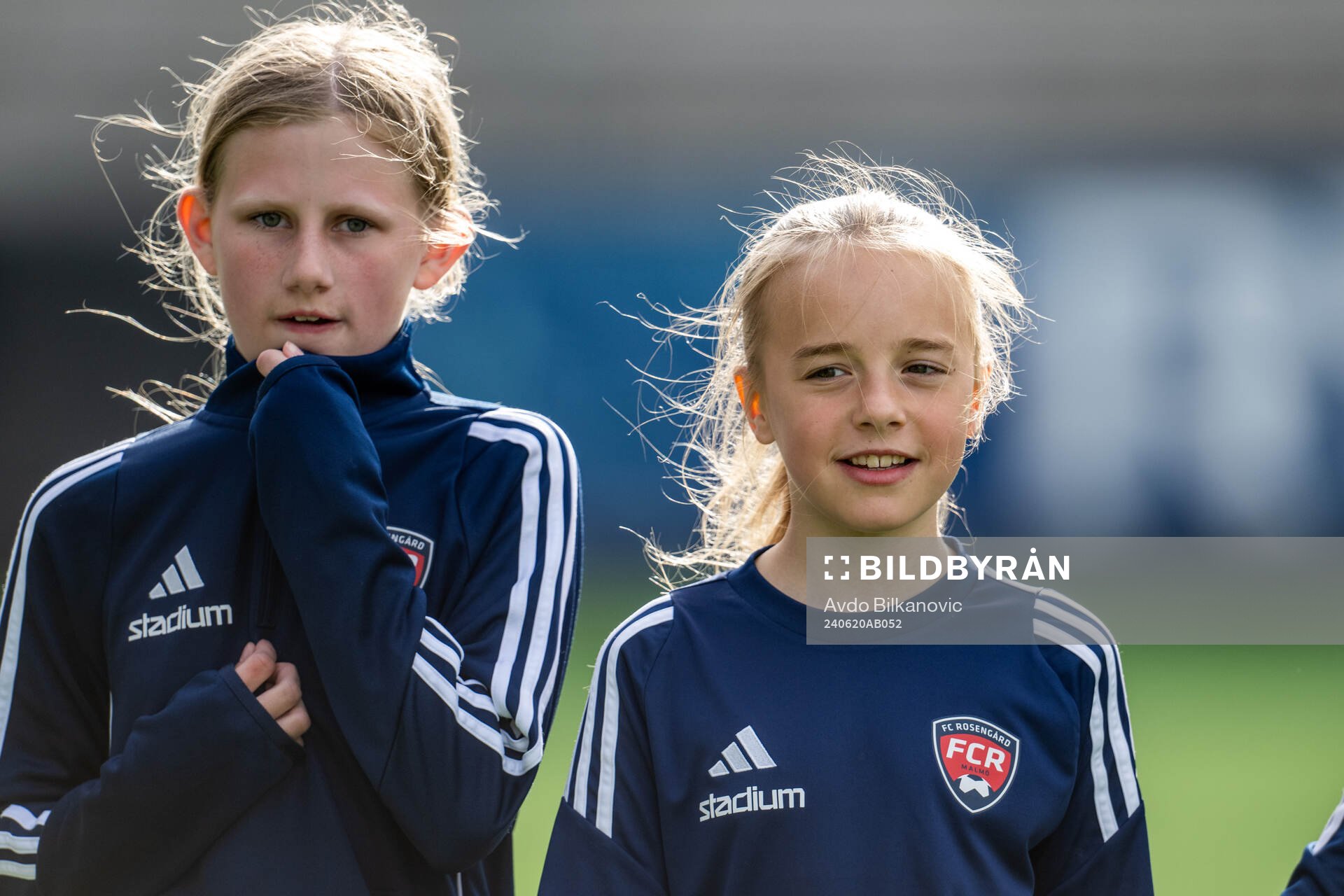 Bolltjejer under fotbollsmatchen i Damallsvenskan mellan FC Rosengård och KIF Örebro den 20 juni 2024 i Malmö. 