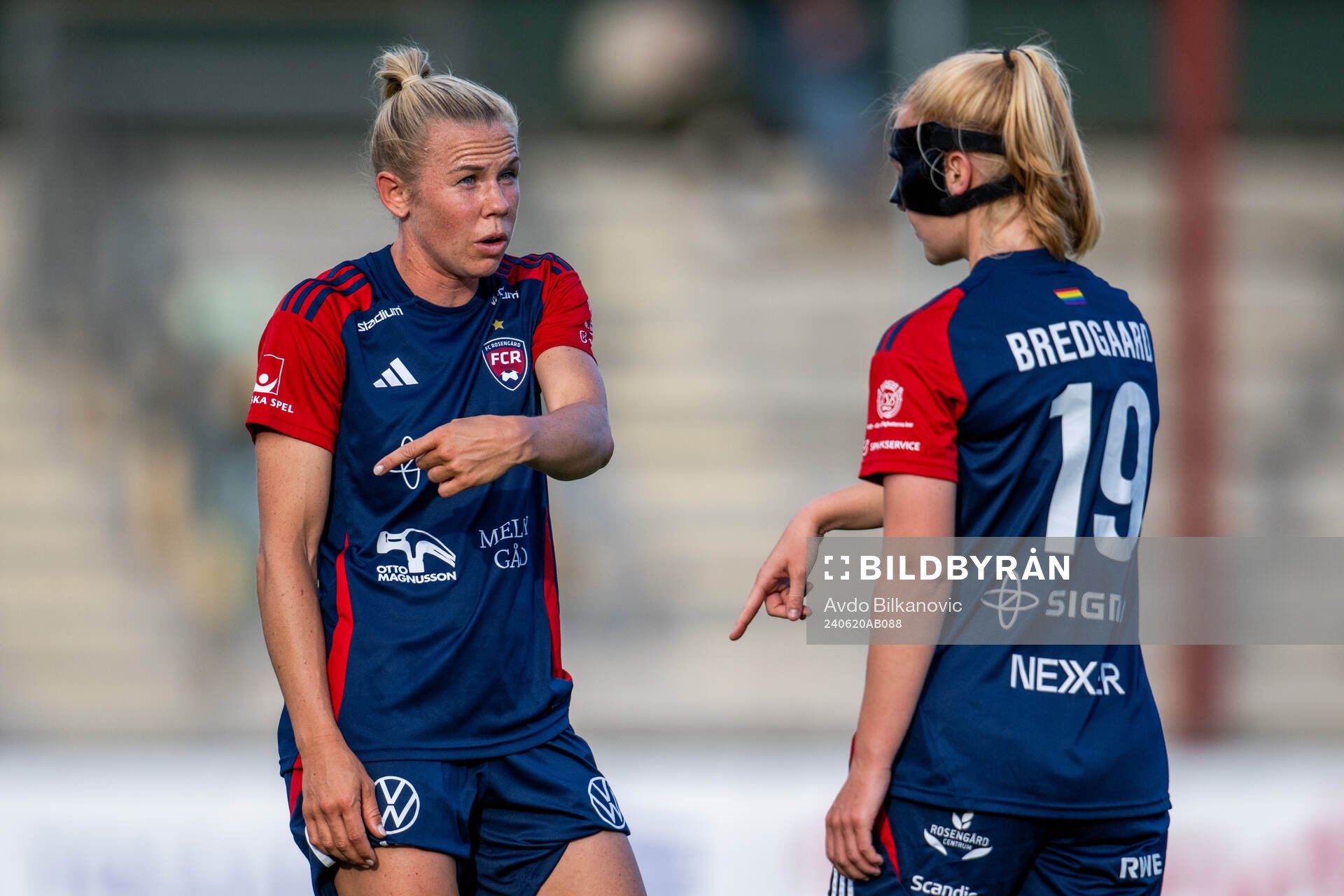 FC Rosengårds Jessica Wik och Sofie Bruun Bredgaard