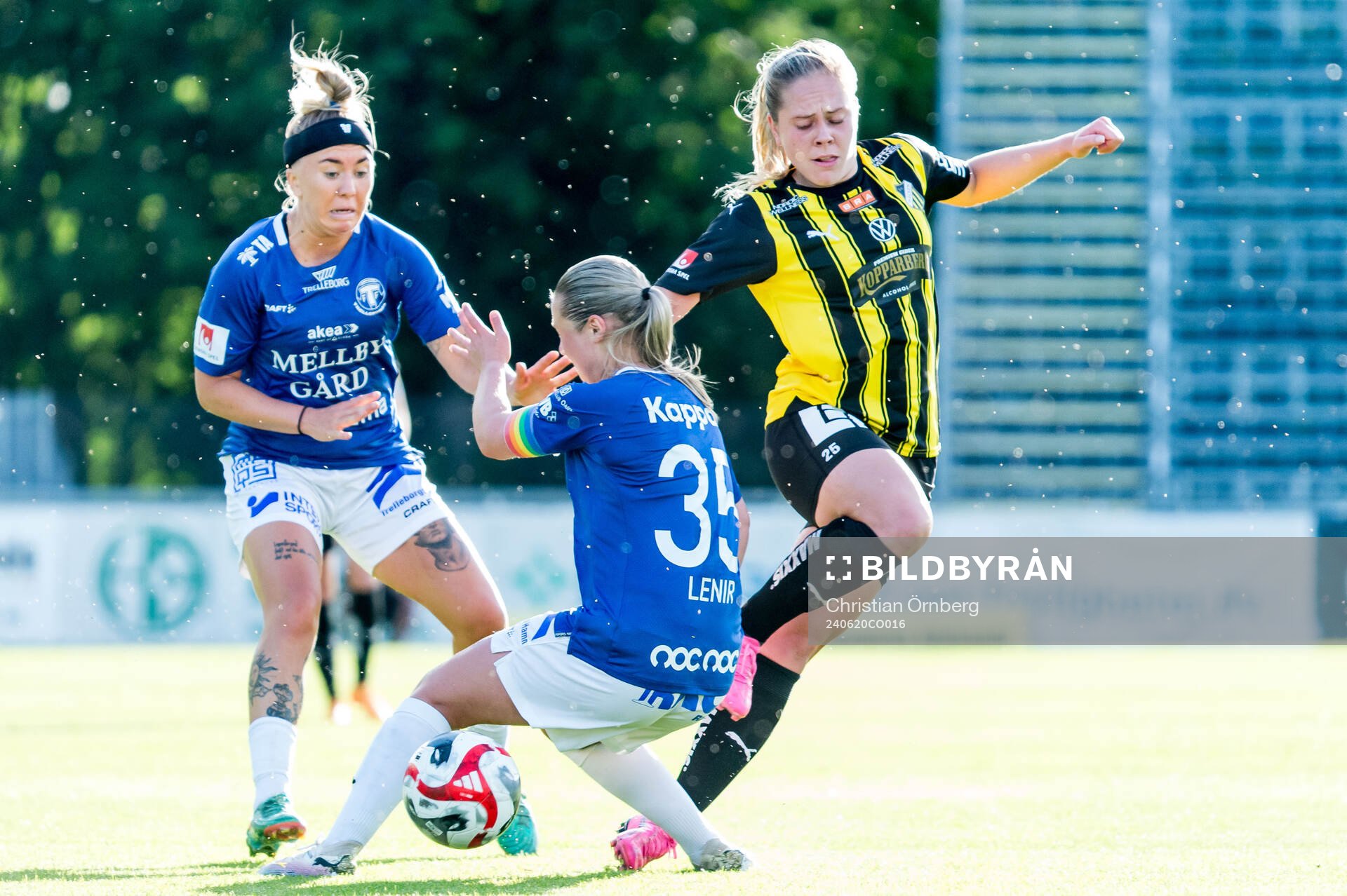 Häckens Alice Bergström och Trelleborgs Linnea Prambrant