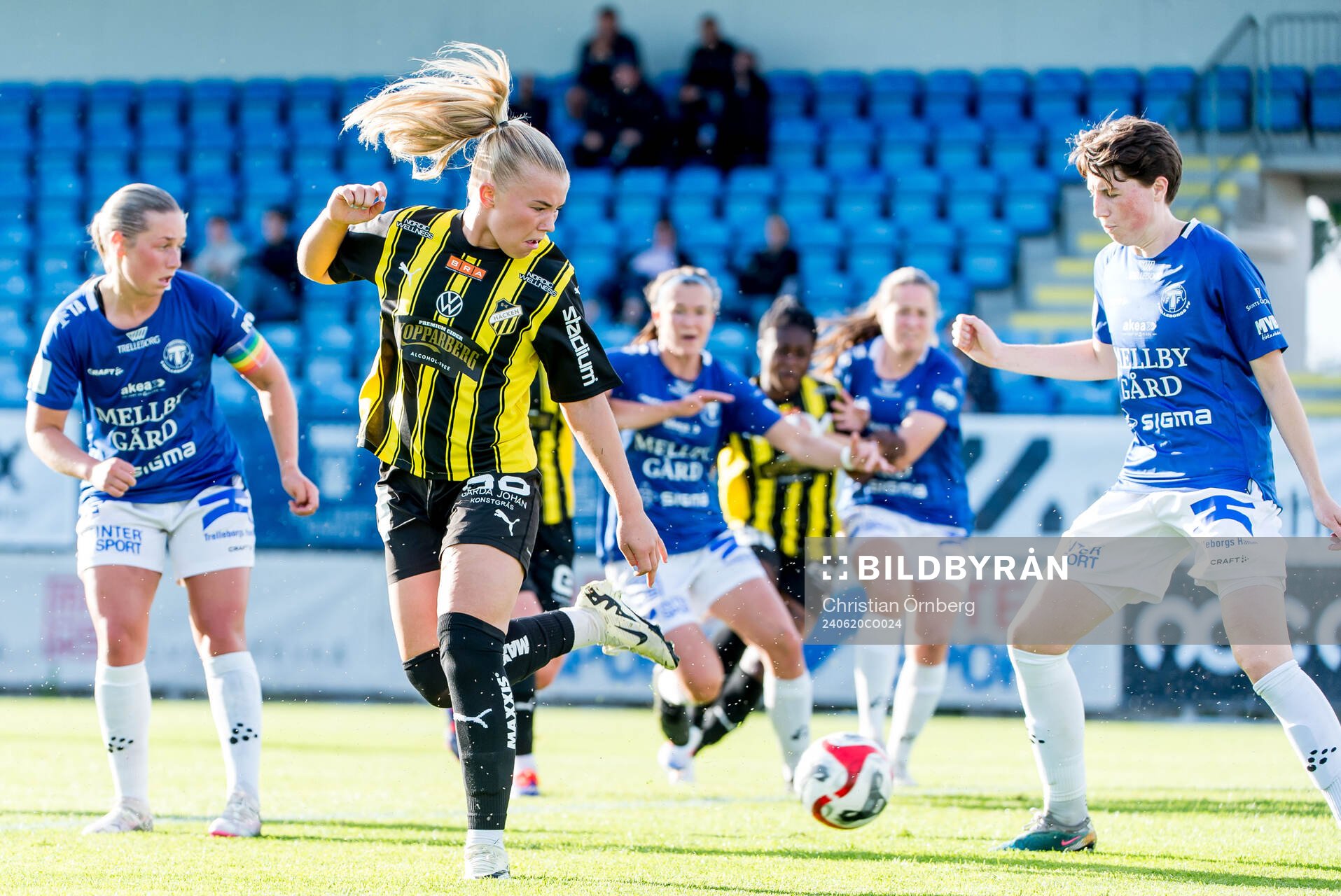 Häckens Matilda Nildén och Trelleborgs Irmeli Jonsson