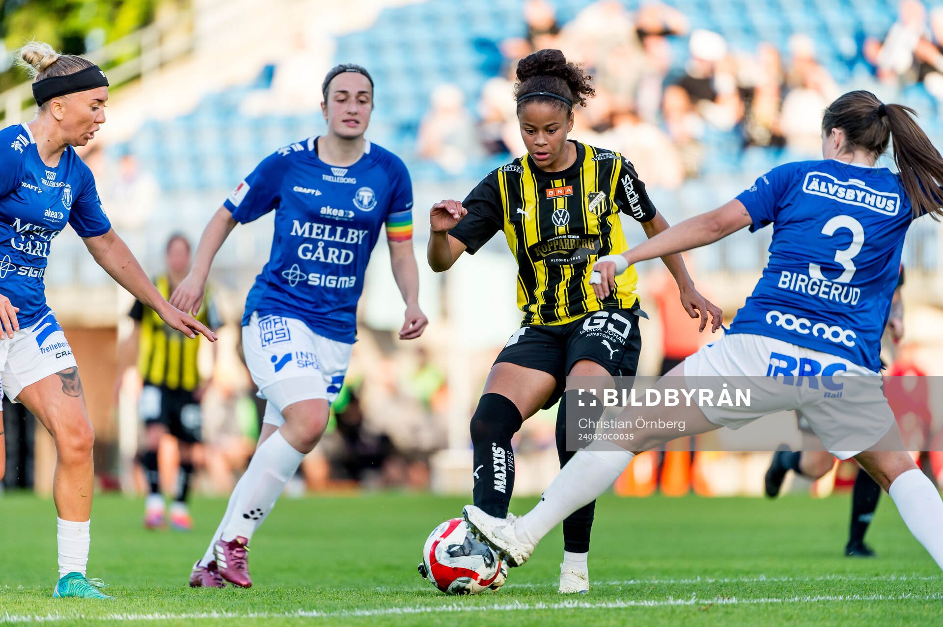 Häckens Felicia Schröder och Trelleborgs Edina Filekovic