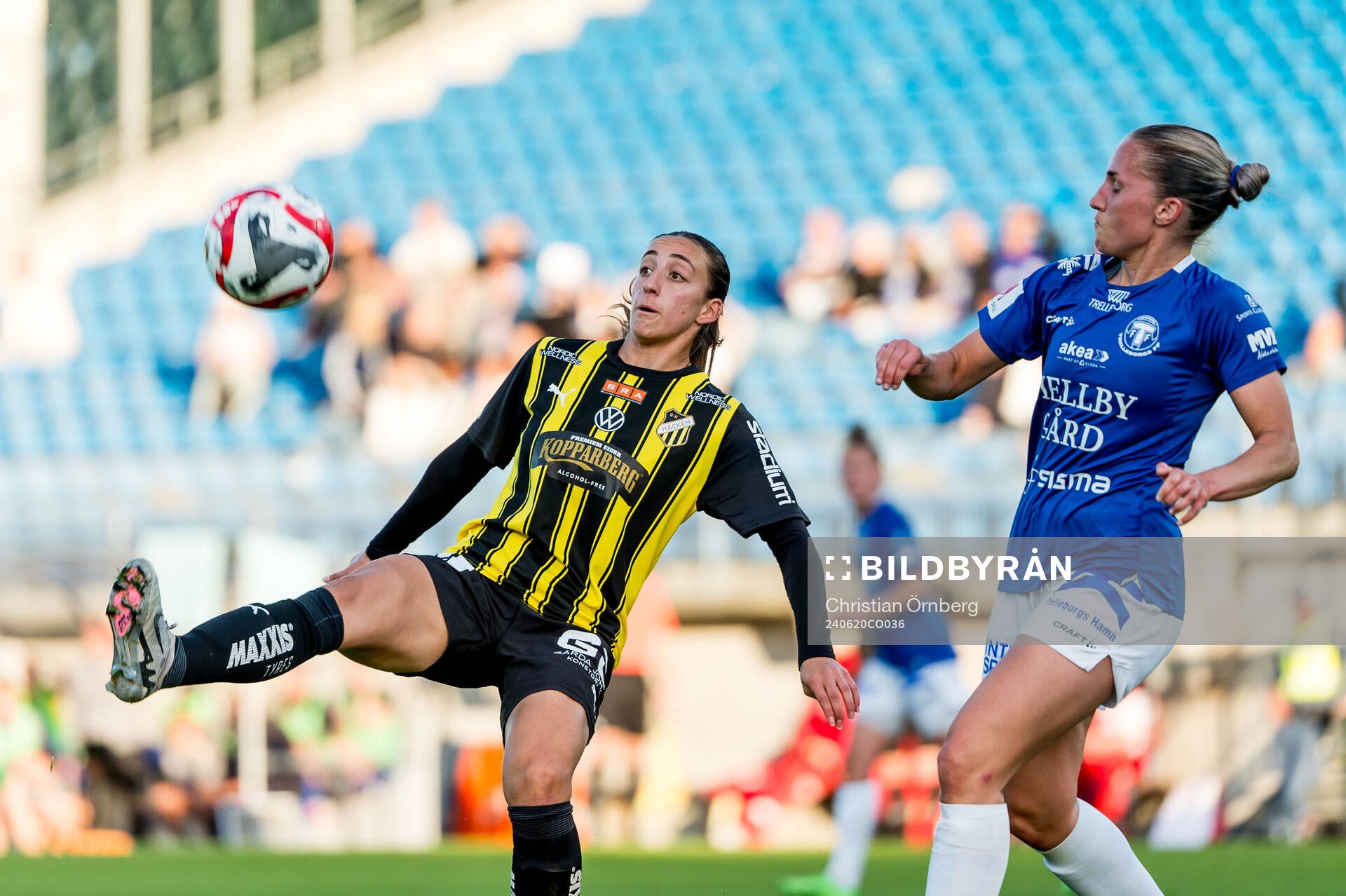Häckens Rusul Rosa Kafaji och Trelleborgs Hanna Persson
