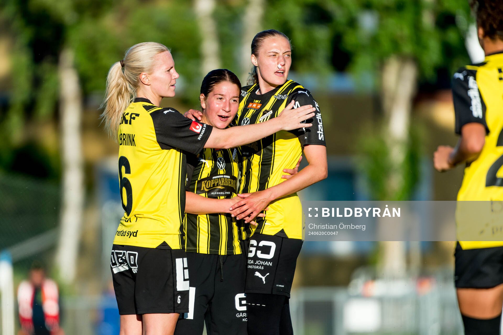 Häckens Josefine Rybrink, Ruby Grant och Elma Junttila