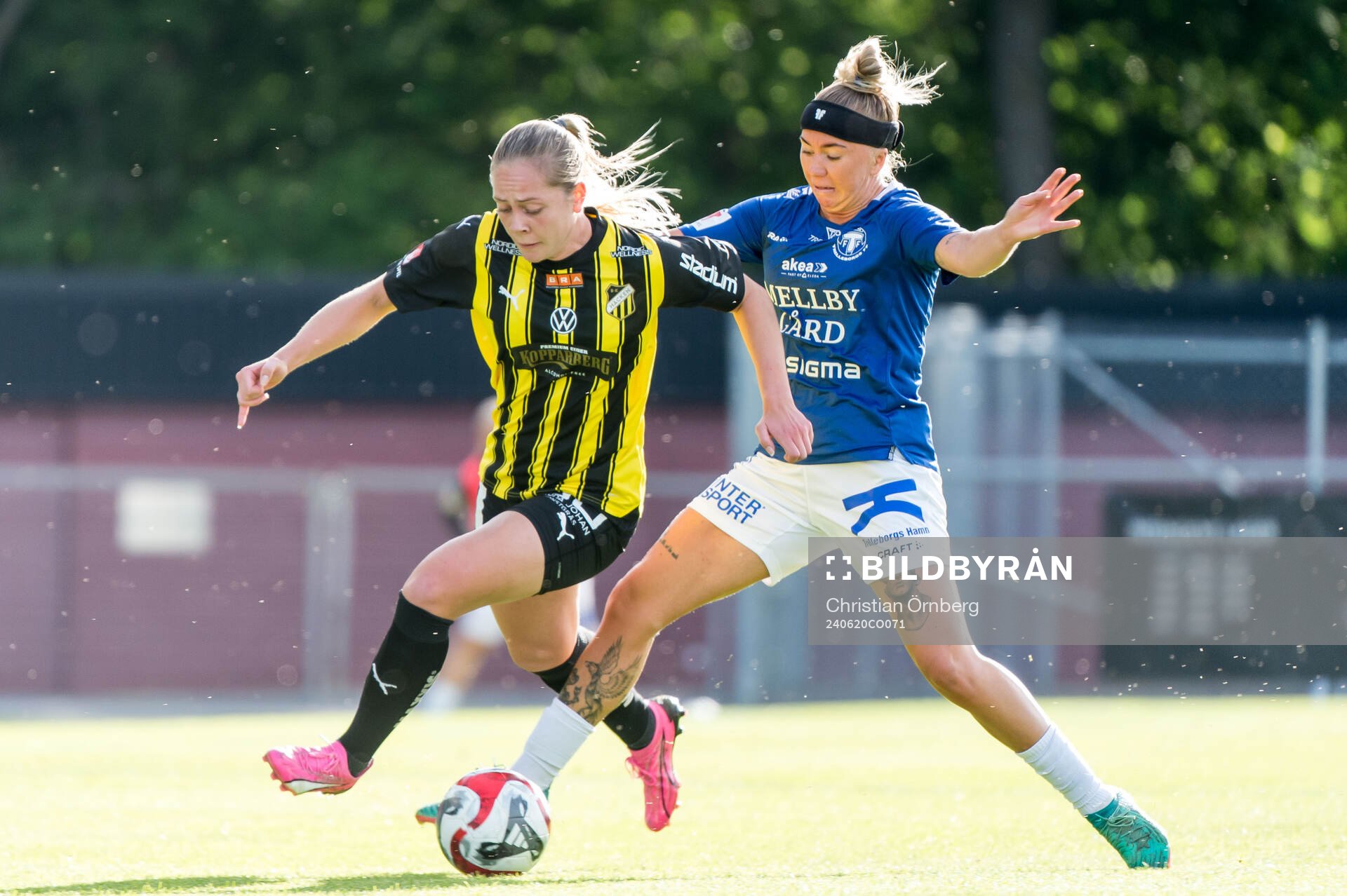 Häckens Alice Bergström och Trelleborgs Linnea Prambrant