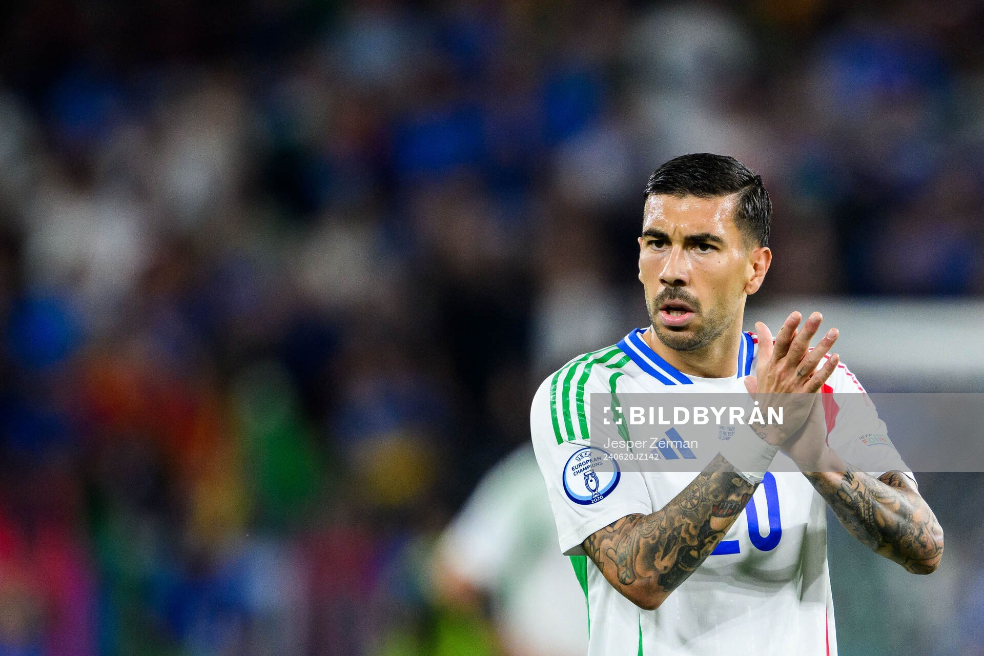 Mattia Zaccagni of Italy