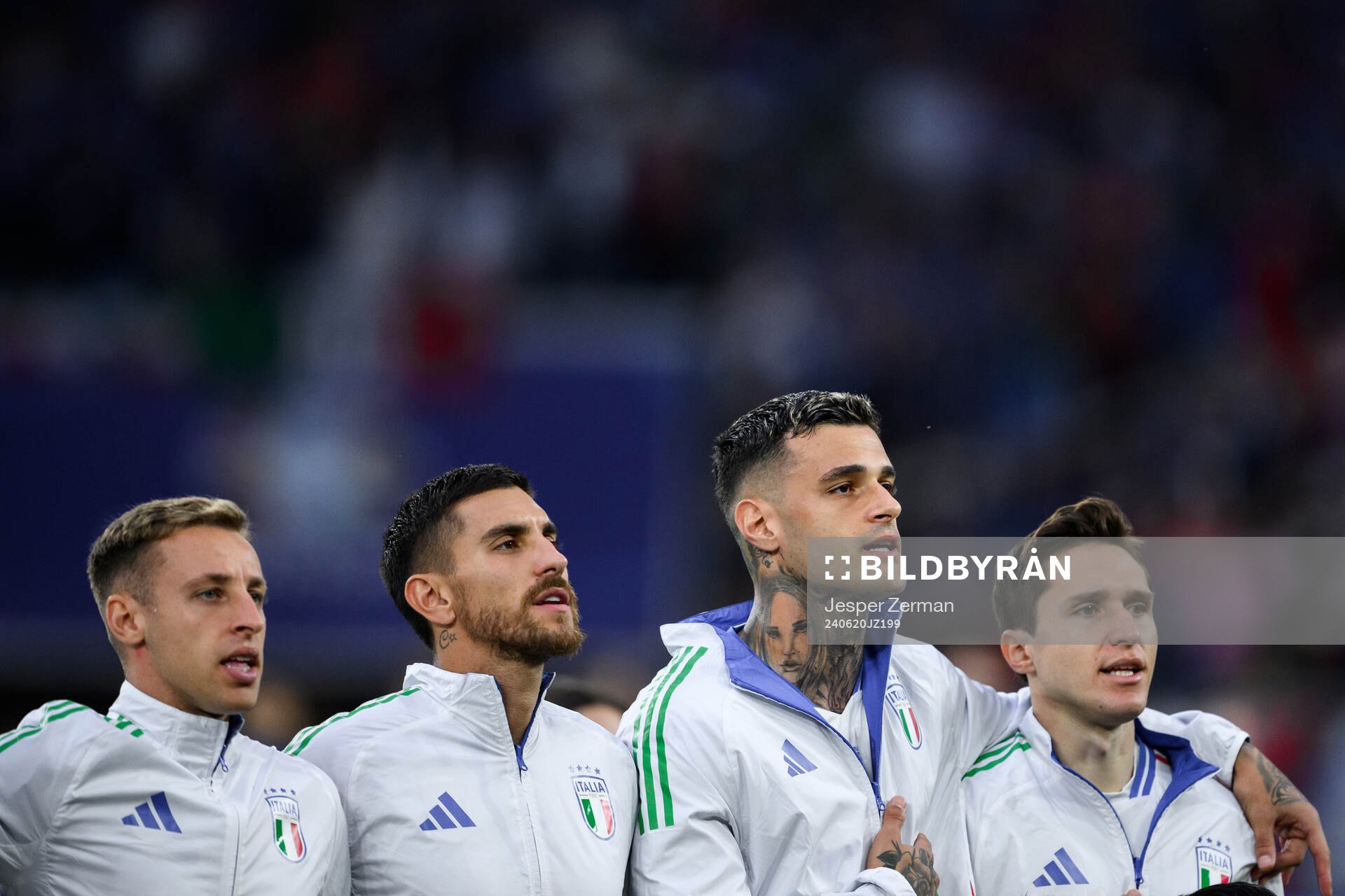 Davide Frattesi, Lorenzo Pellegrini, Gianluca Scamacca and