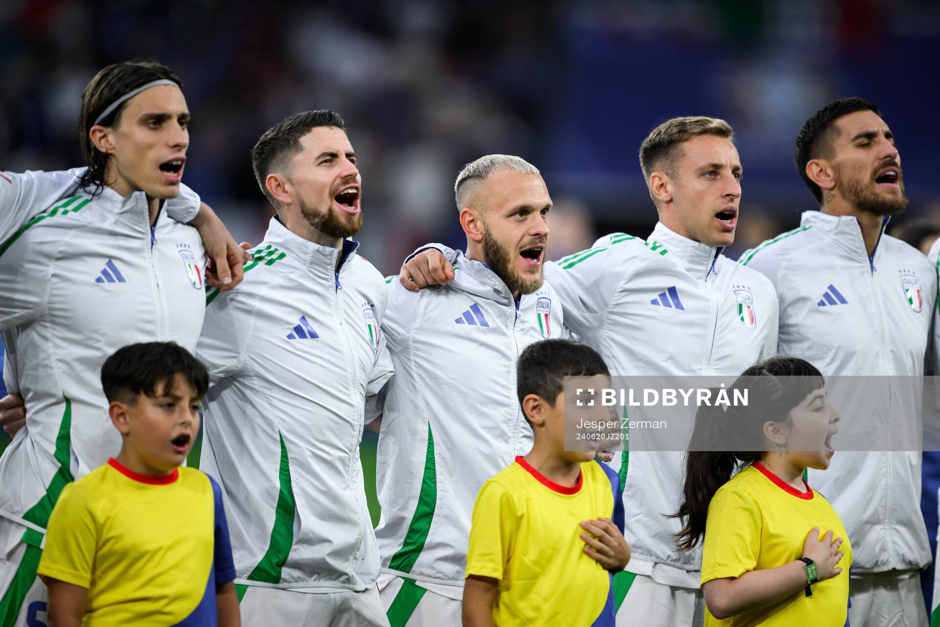 Riccardo Calafiori, Jorginho, Federico Di Marco, Davide