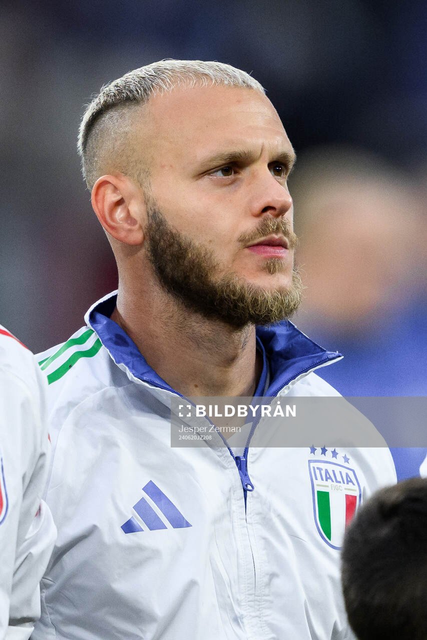 Federico Di Marco of Italy ahead of the UEFA Euro 2024 Football Championship match between Spain and Italy on June 20, 2024 in Gelsenkirchen.