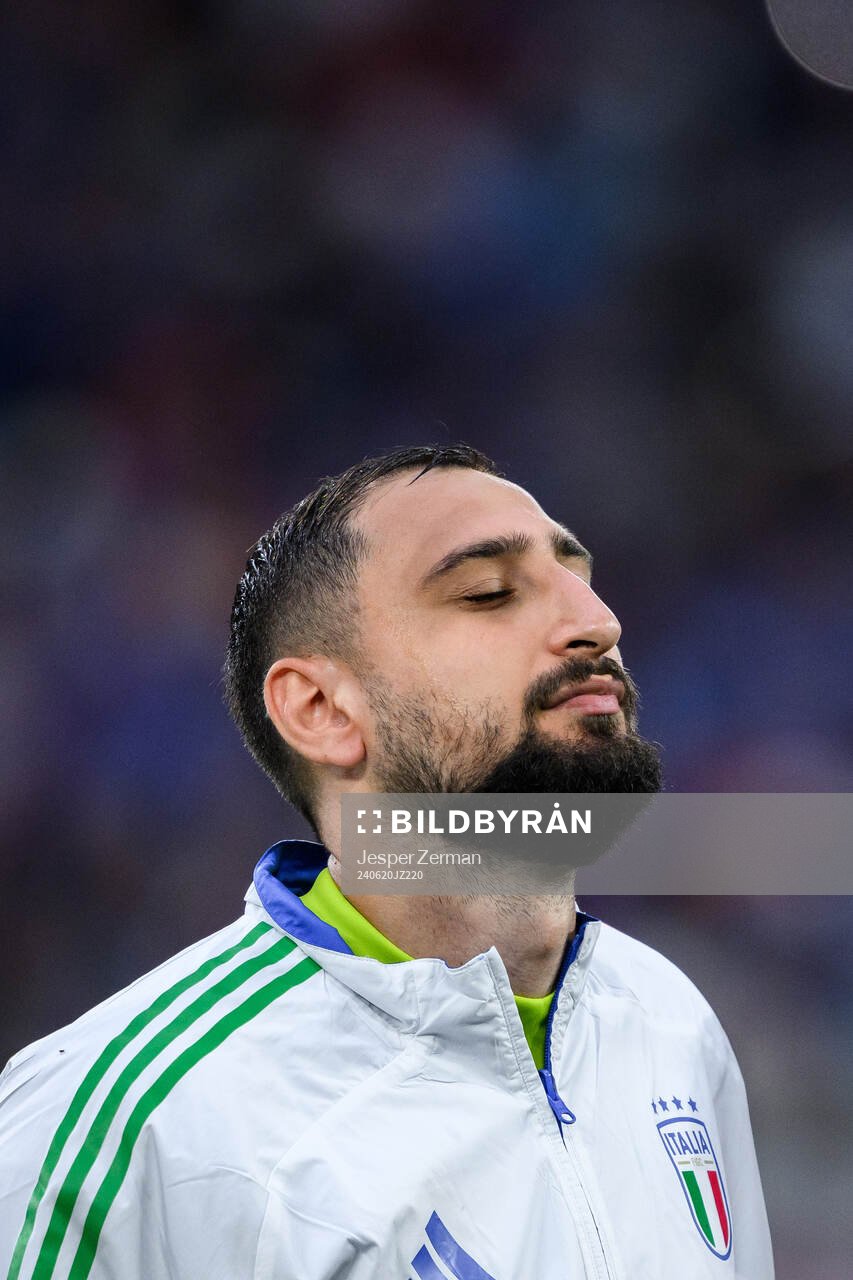 goalkeeper Gianluigi Donnarumma of Italy