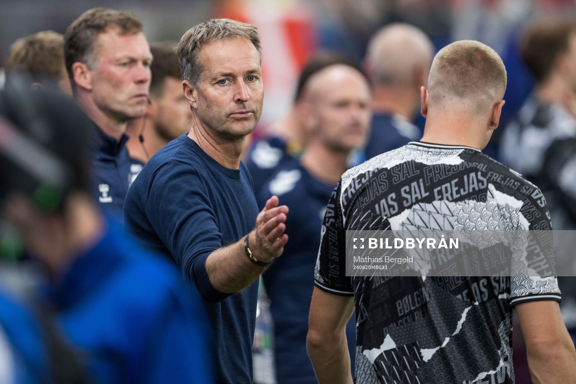Head coach Kasper Hjulmand of Denmark