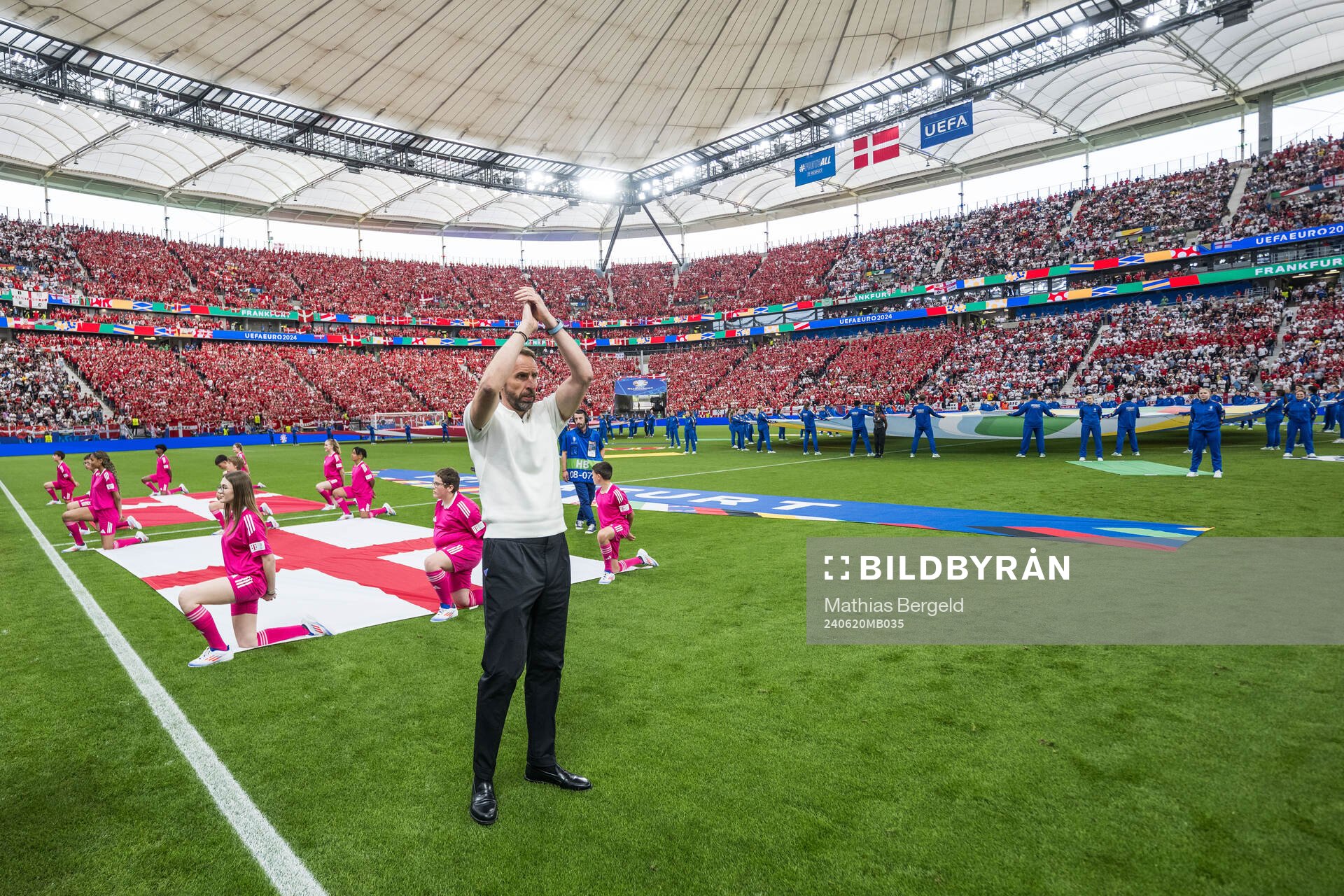 Head coach Gareth Southgate of England